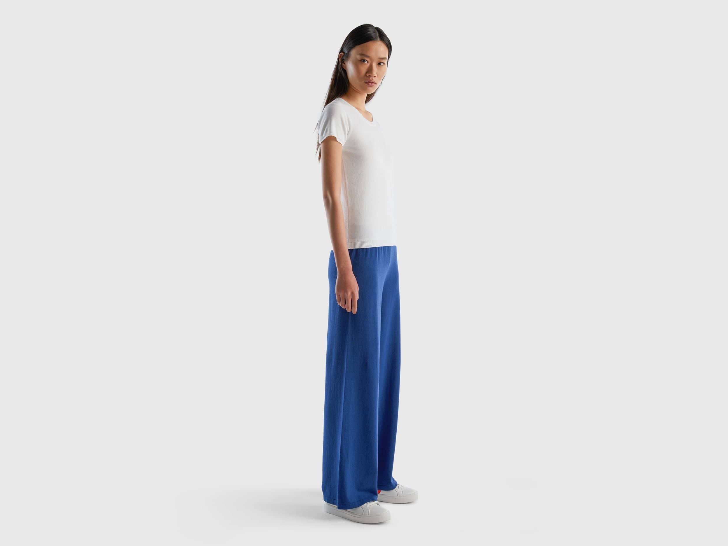 Short sleeve sweater in 100% cotton