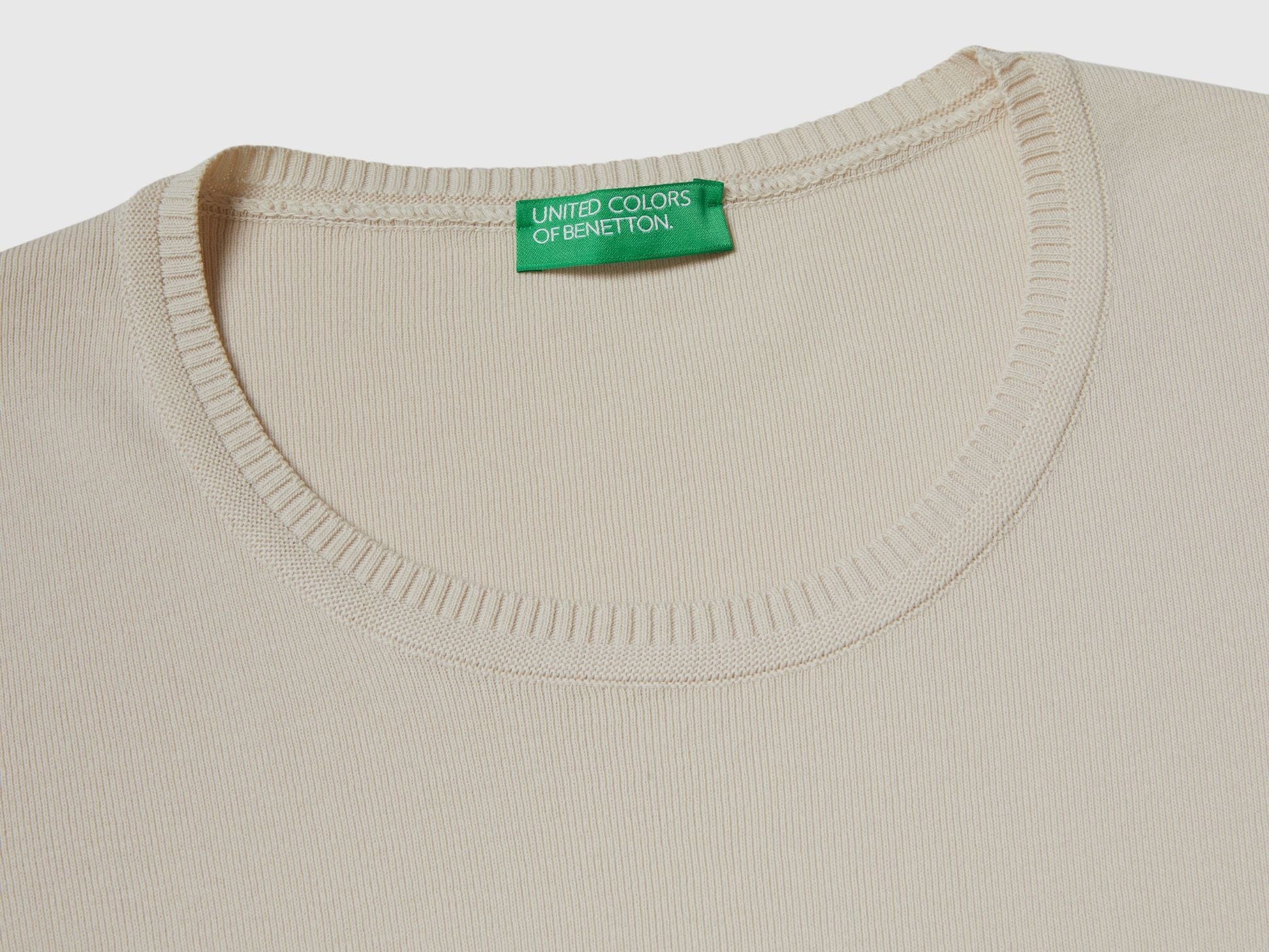 Short sleeve sweater in 100% cotton