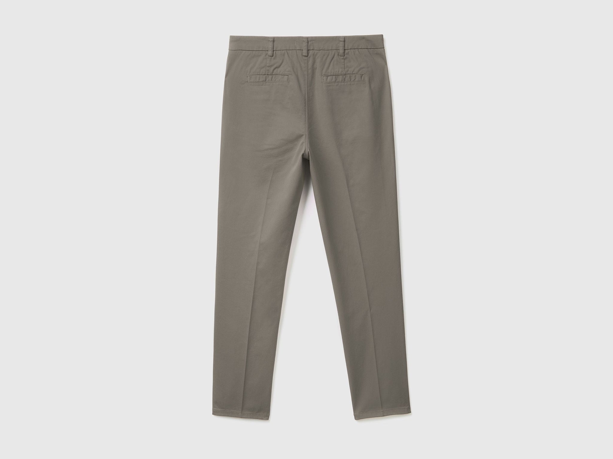 Slim fit cotton chinos