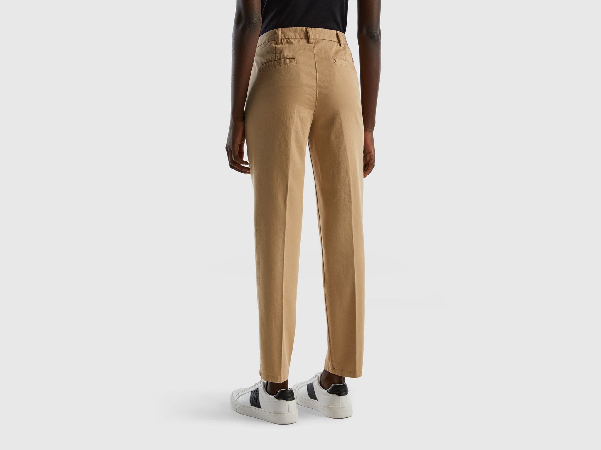 Slim fit cotton chinos