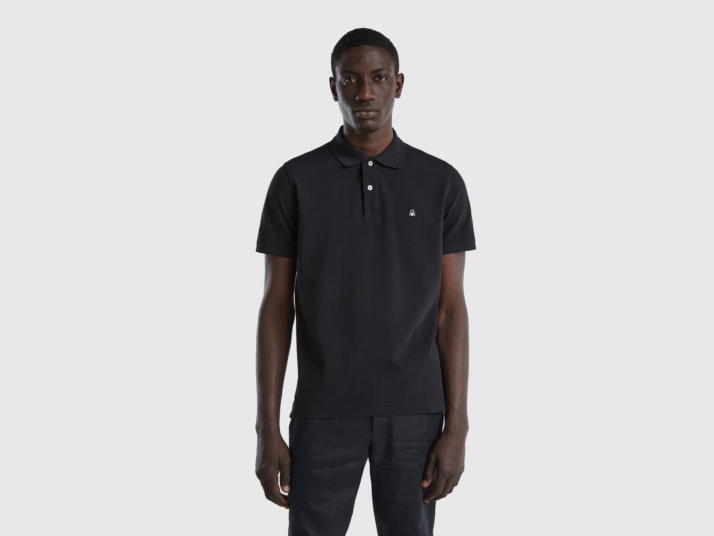 Short sleeve polo in 100% cotton