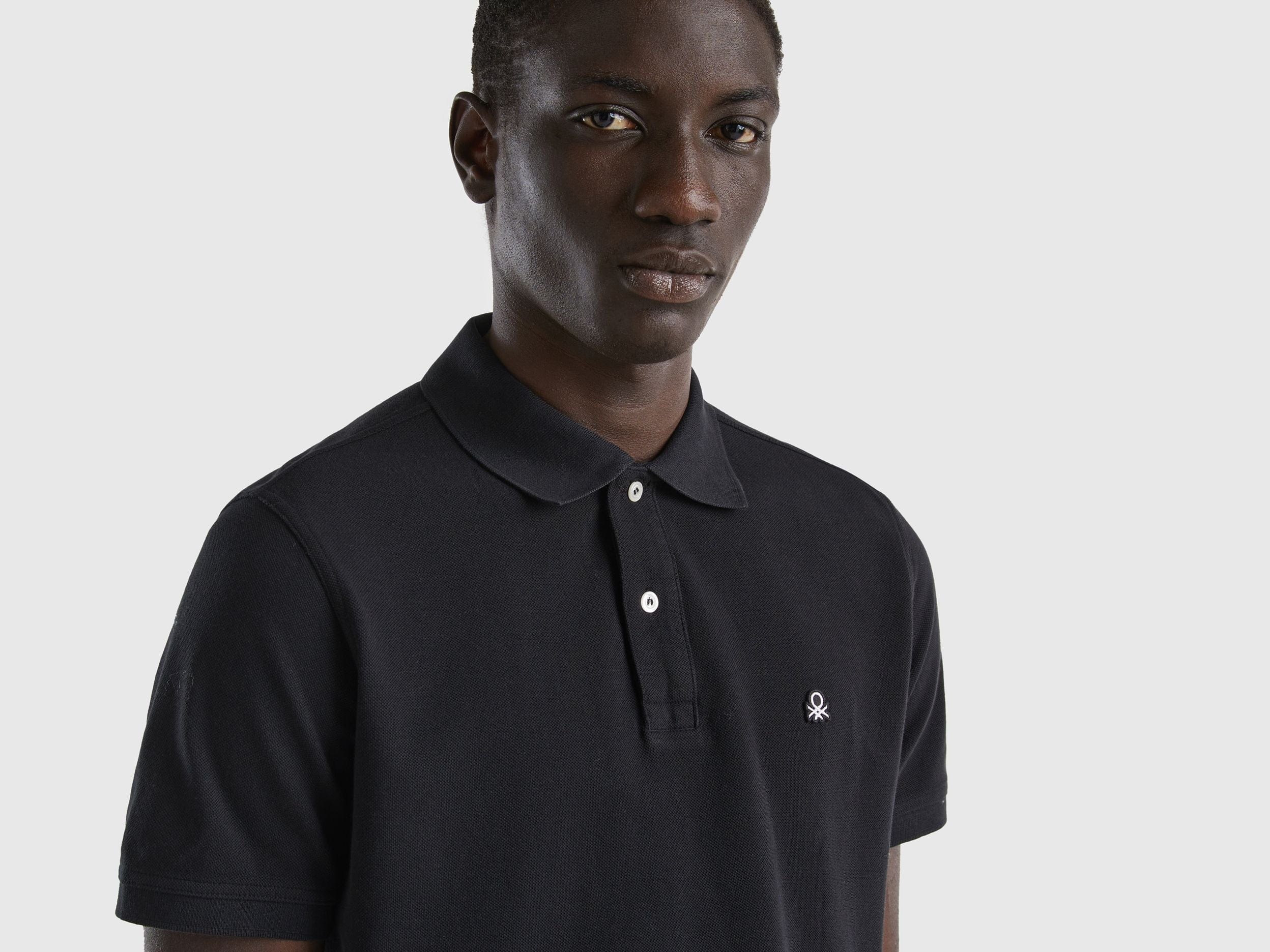 Short sleeve polo in 100% cotton