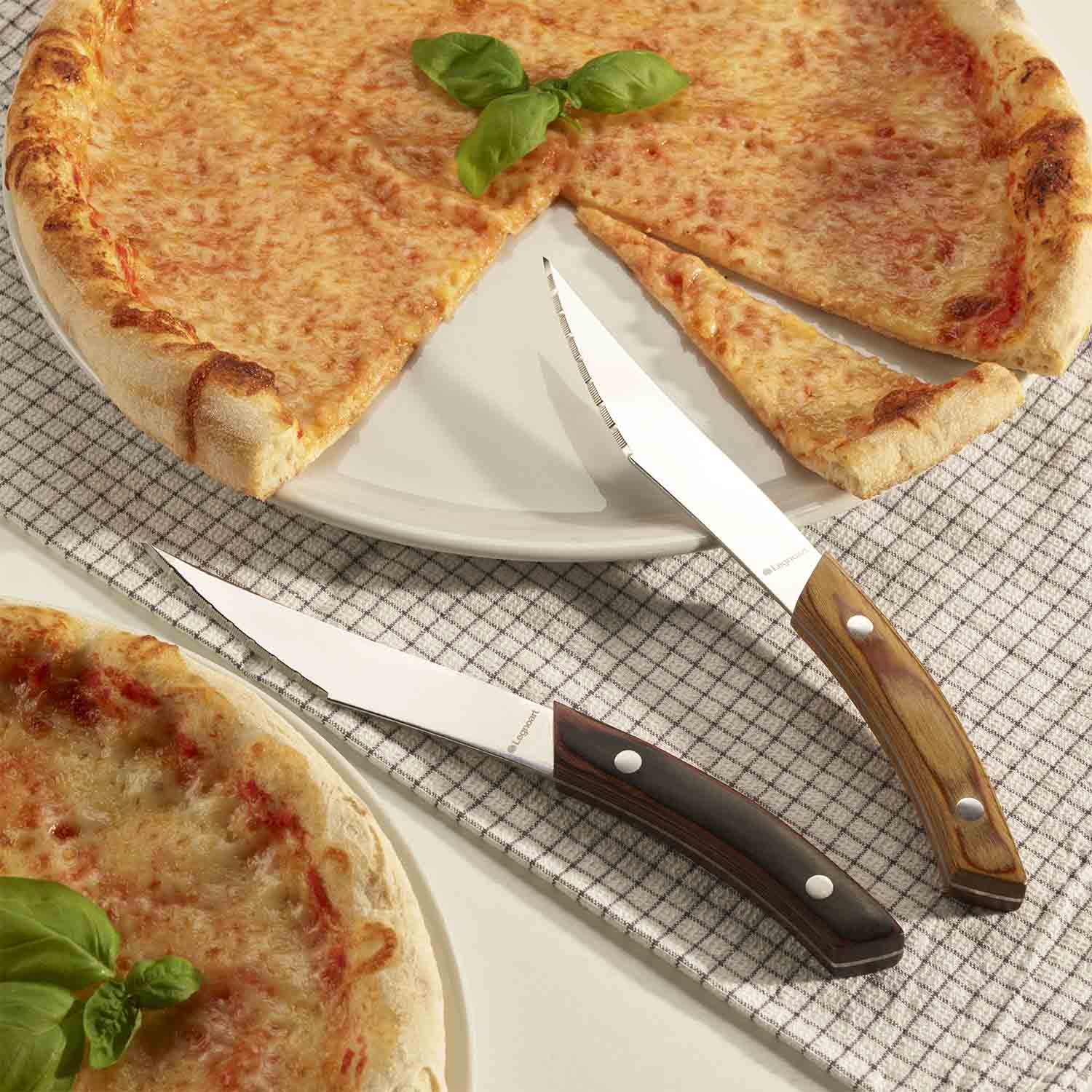 Legnoart Napoli Set Of 4 Pizza Knives Stainless Steel Dark Handle Pk-10A