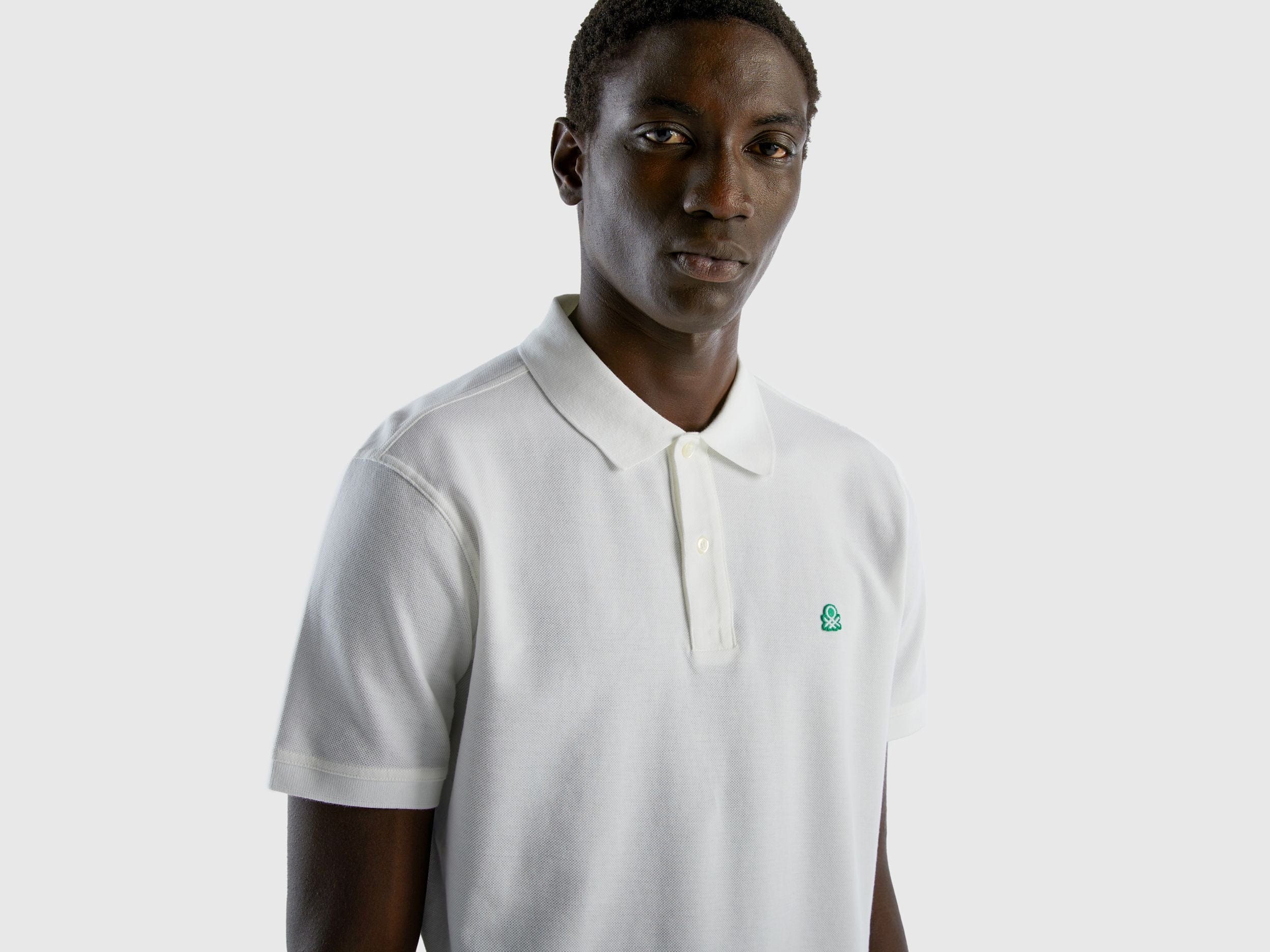 Short sleeve polo in 100% cotton