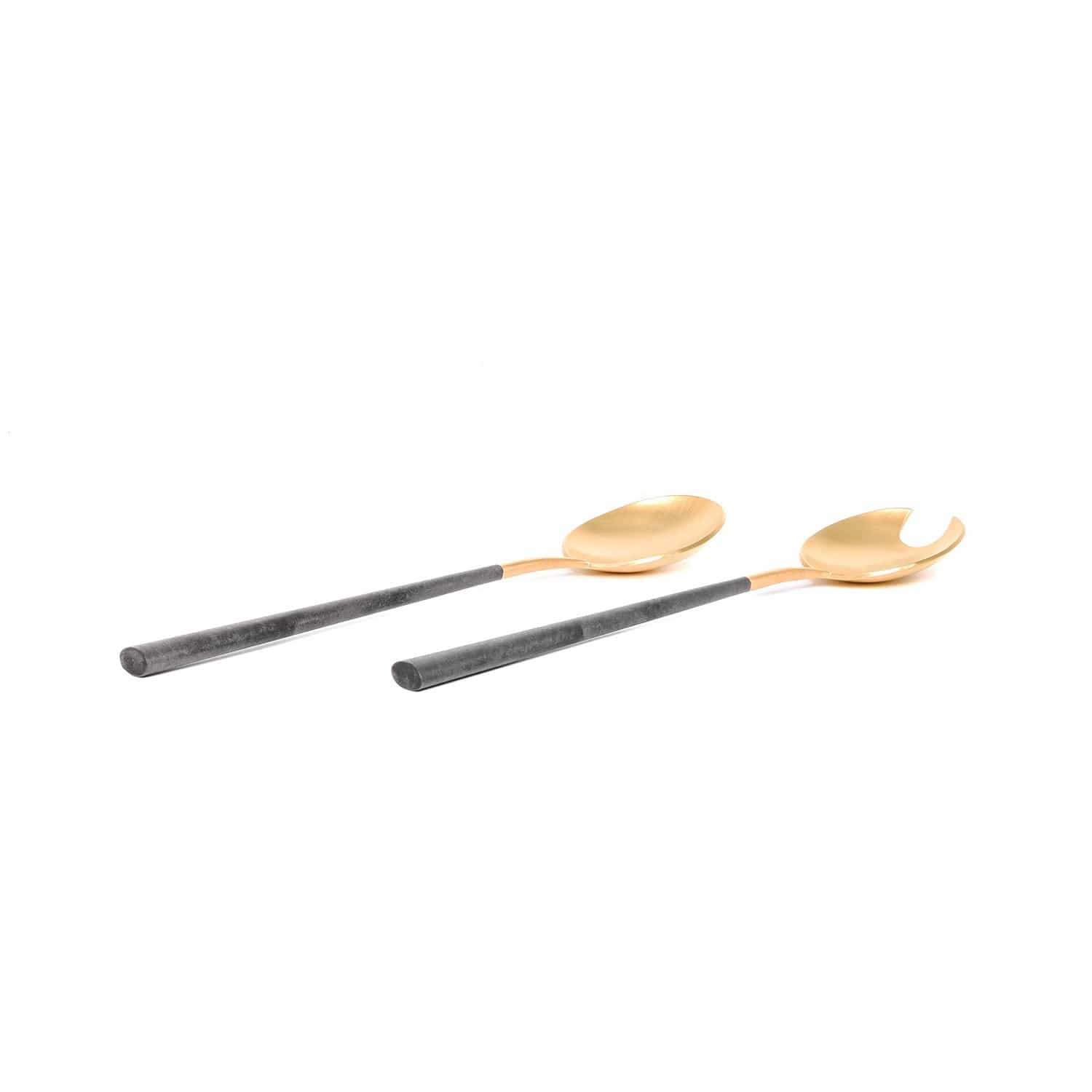 Belo Inox Neo Black Gold - Salad Serving 2P - Gift Box