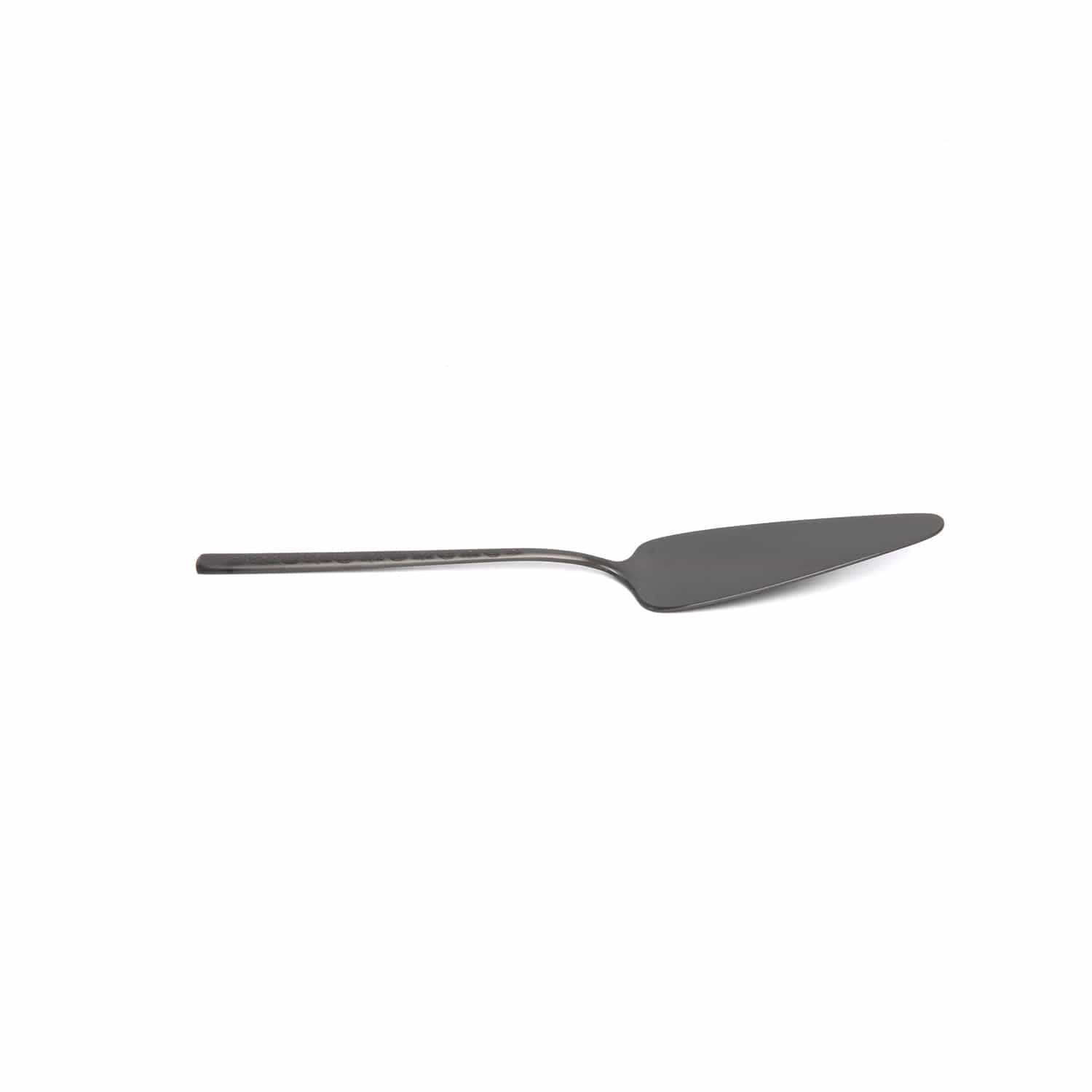 Belo Inox Obelisko Cutlery In Matt Black With Laser Engraved- Cake Server - Gift Box