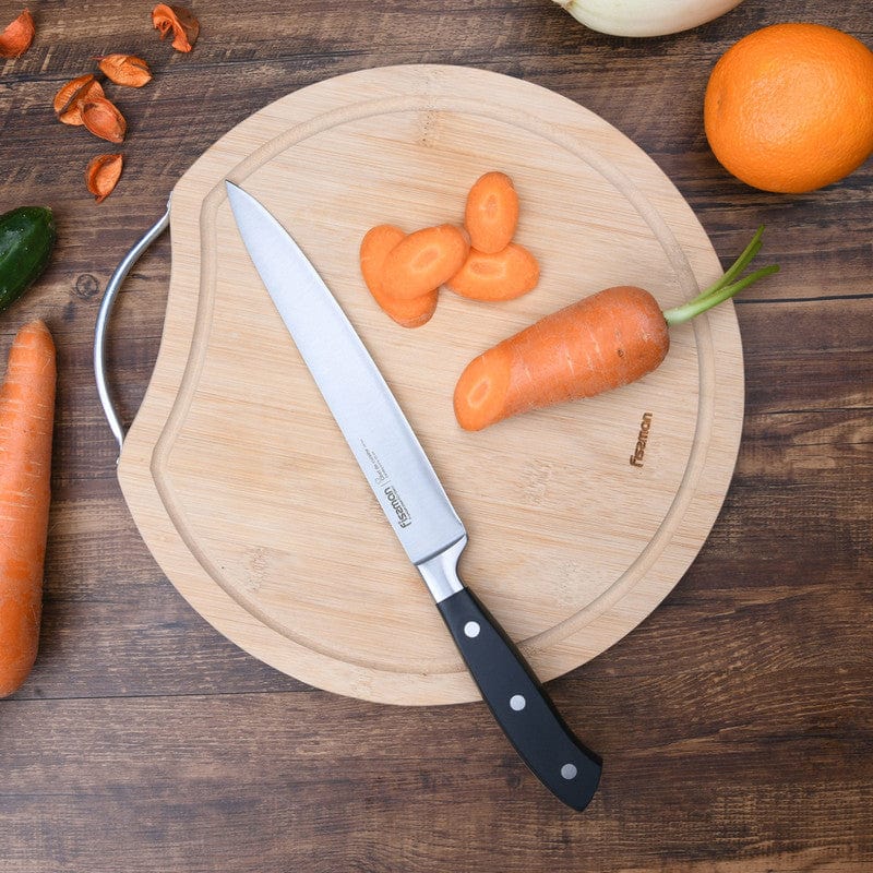 Fissman Carving Knife Chef De Cuisine Black 8Inch