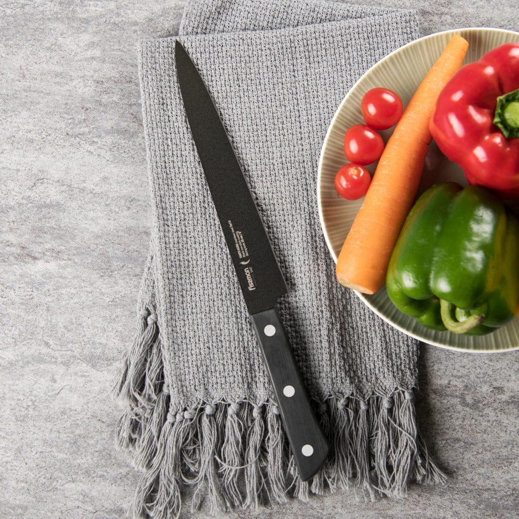 Fissman Slicing Knife Black/Silver 8Inch