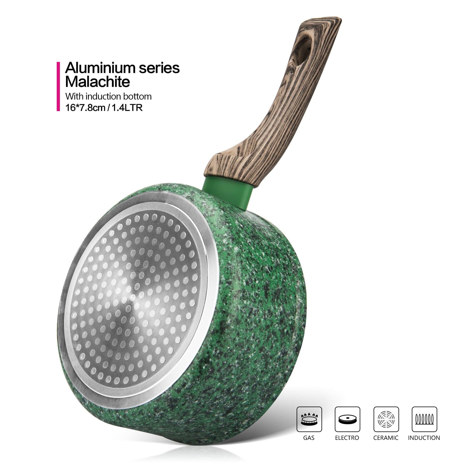 Fissman Saucepan Ecostone Aluminum Green/Brown