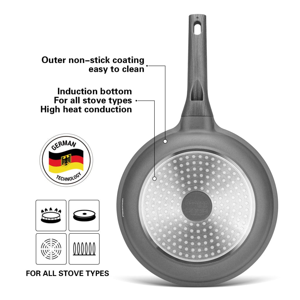 Fissman Frying Pan Prestige Grey 24cm