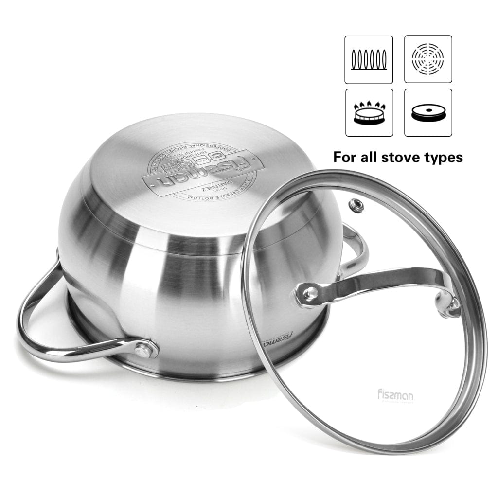 Fissman Stockpot Martinez Silver 16cm