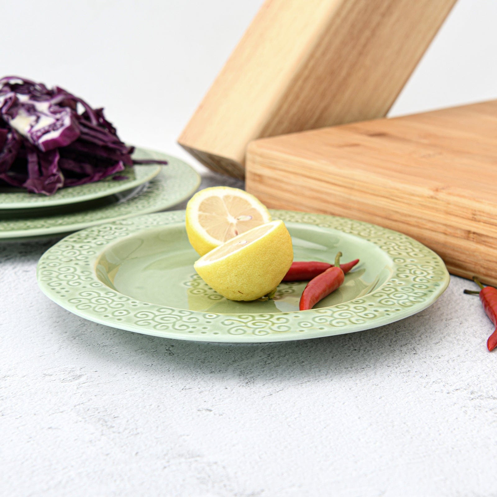 Fissman Plate Ceramic Green