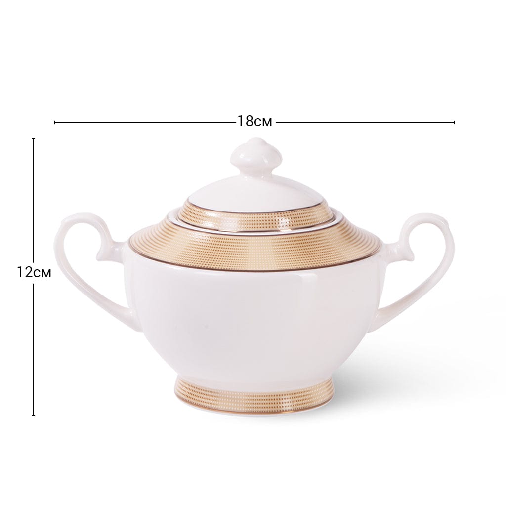 Fissman Sugar Bowl Versailles Porcelain 500ml