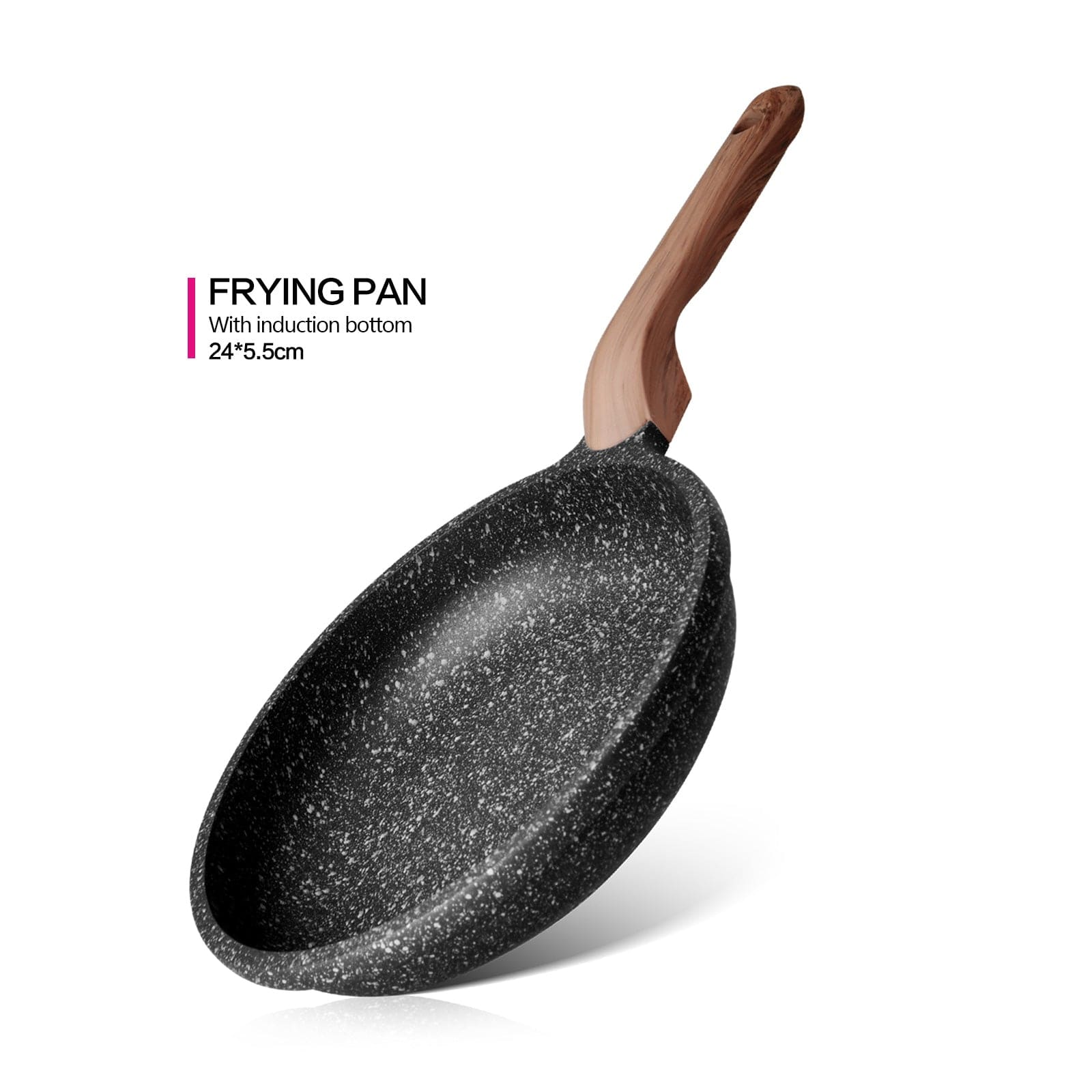 Fissman Frying Pan Space Stone Aluminum With Non-Stick Coating 24cm