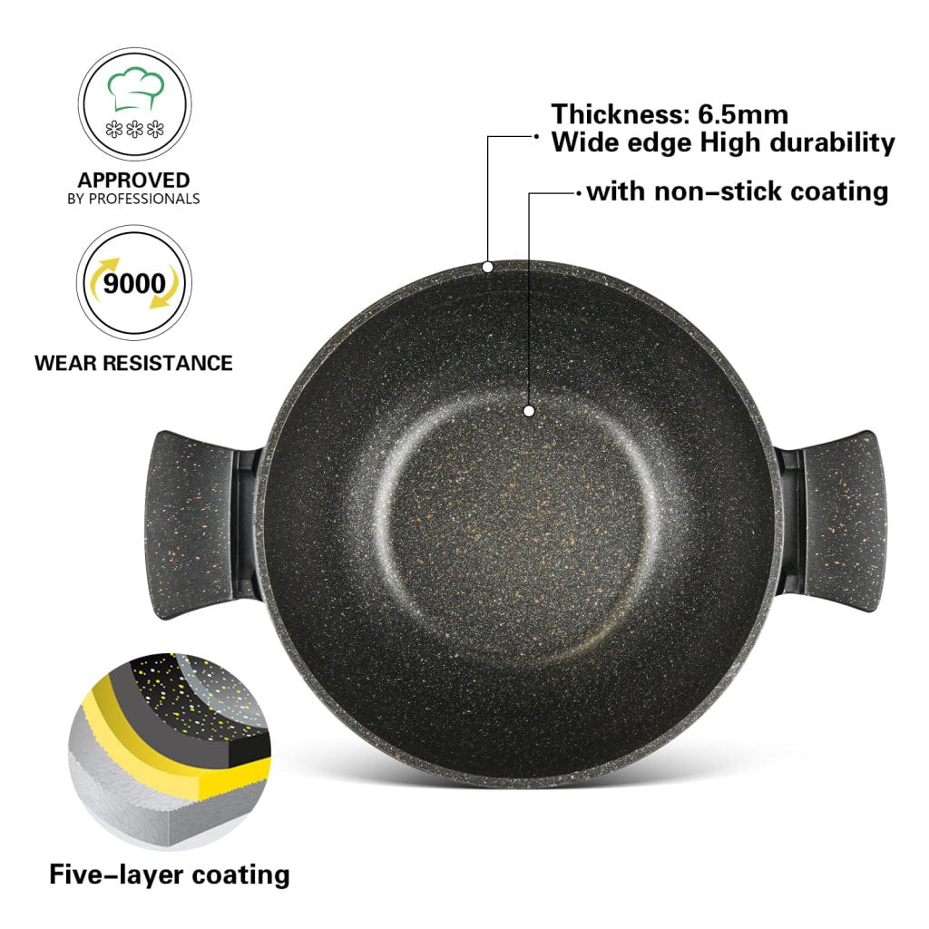 Fissman Stockpot Grande Aluminum Black 30cm