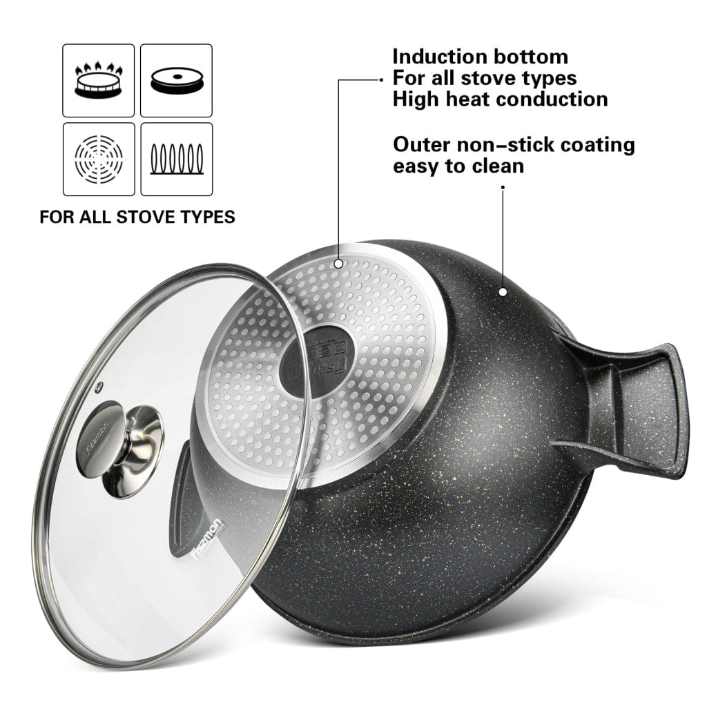 Fissman Stockpot Grande Aluminum Black 30cm