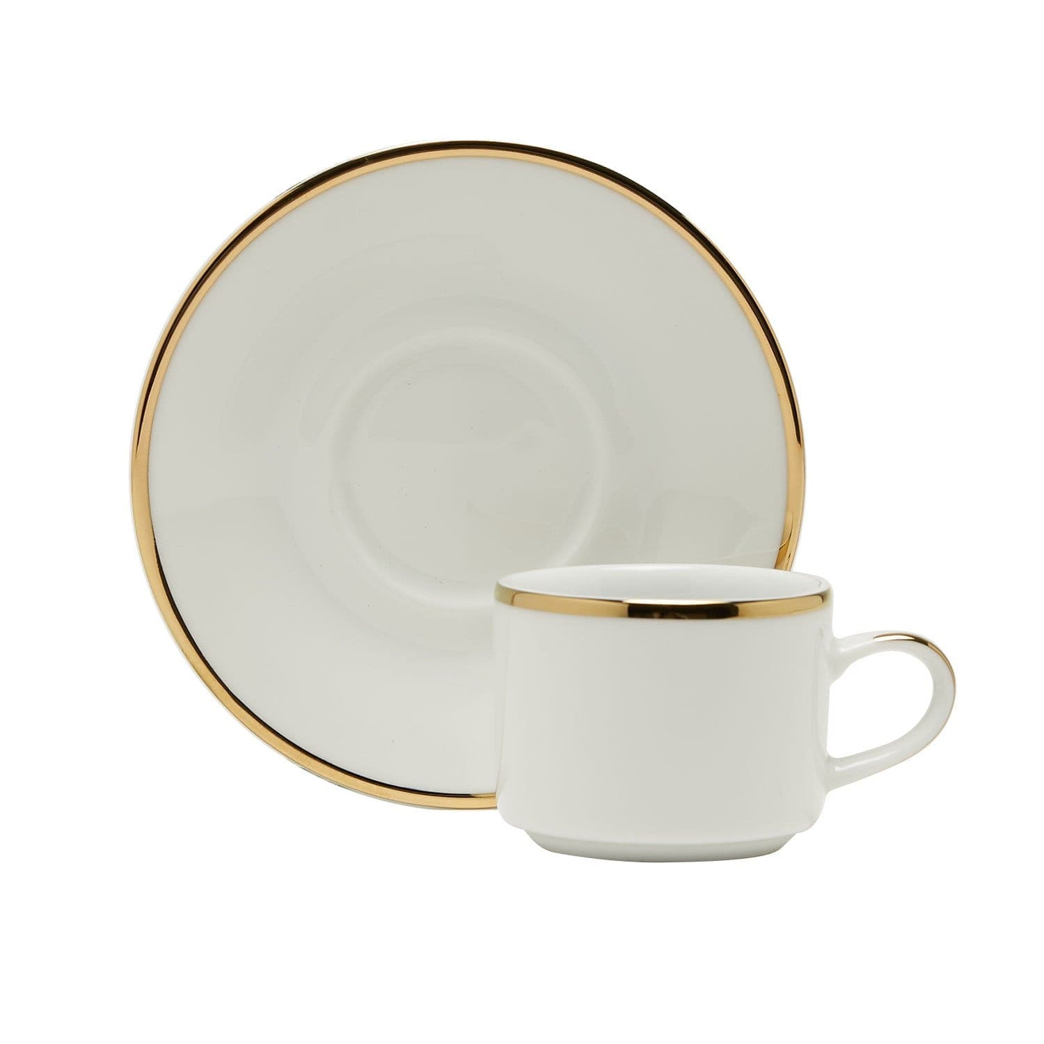 Dankotuwa Coffee Cup & Saucer Set 6+6 3Mm Gold