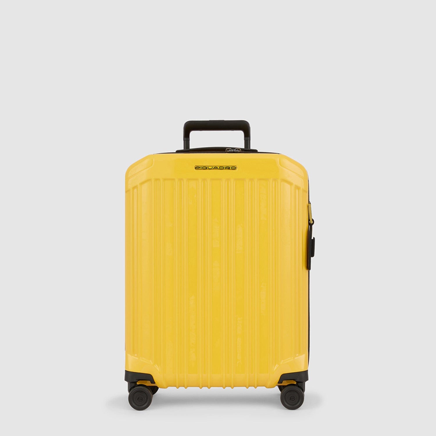 Piquadro PQ-LIGHT 55cm Ultra Slim Hardcase 4 Double Wheel Cabin Trolley Yellow - BV4425PQLS2/G2