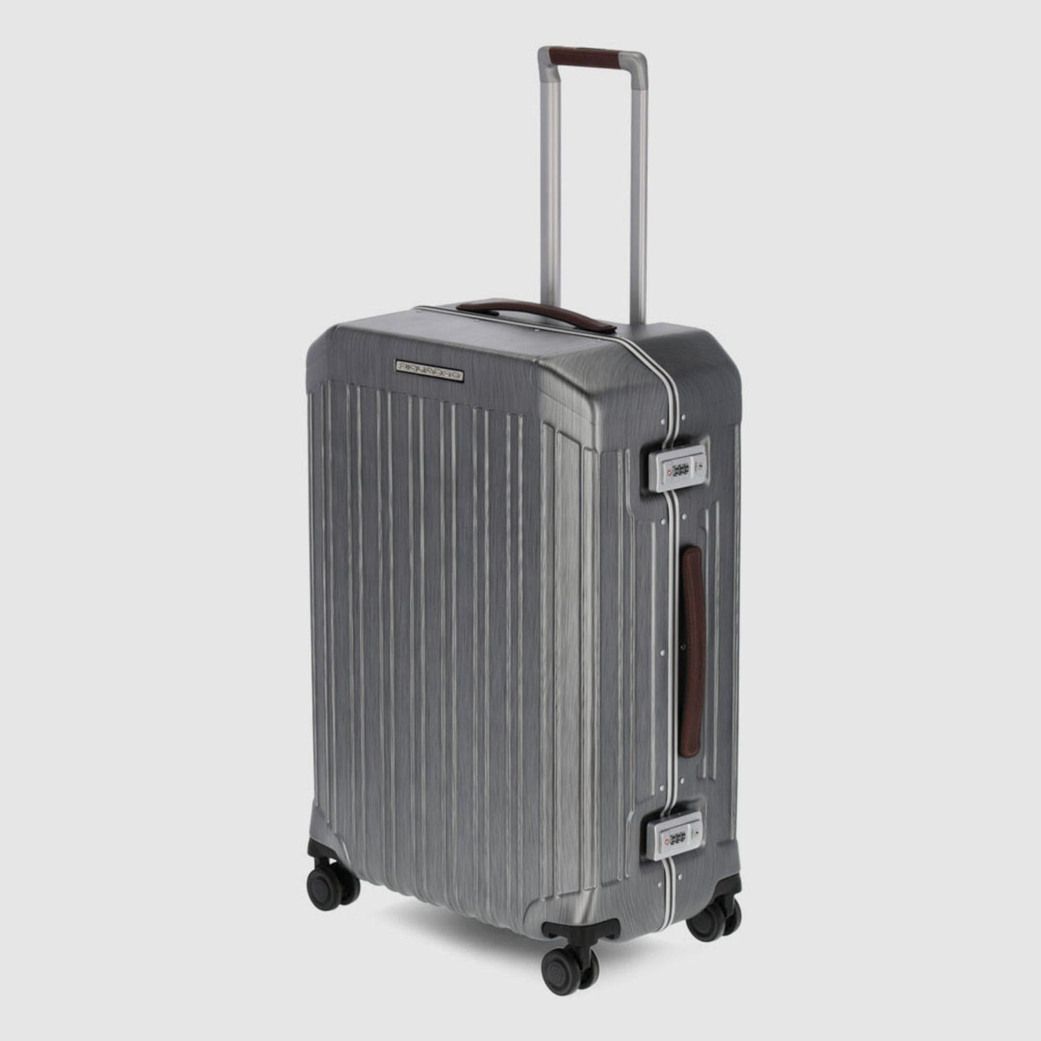 Piquadro Pqlm-Frame 68cm Medium Check-In Luggage Black/Light Brown