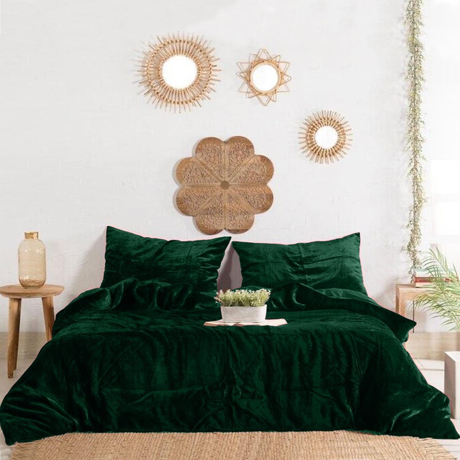 Cotton Home 3-piece Velvet Comforter