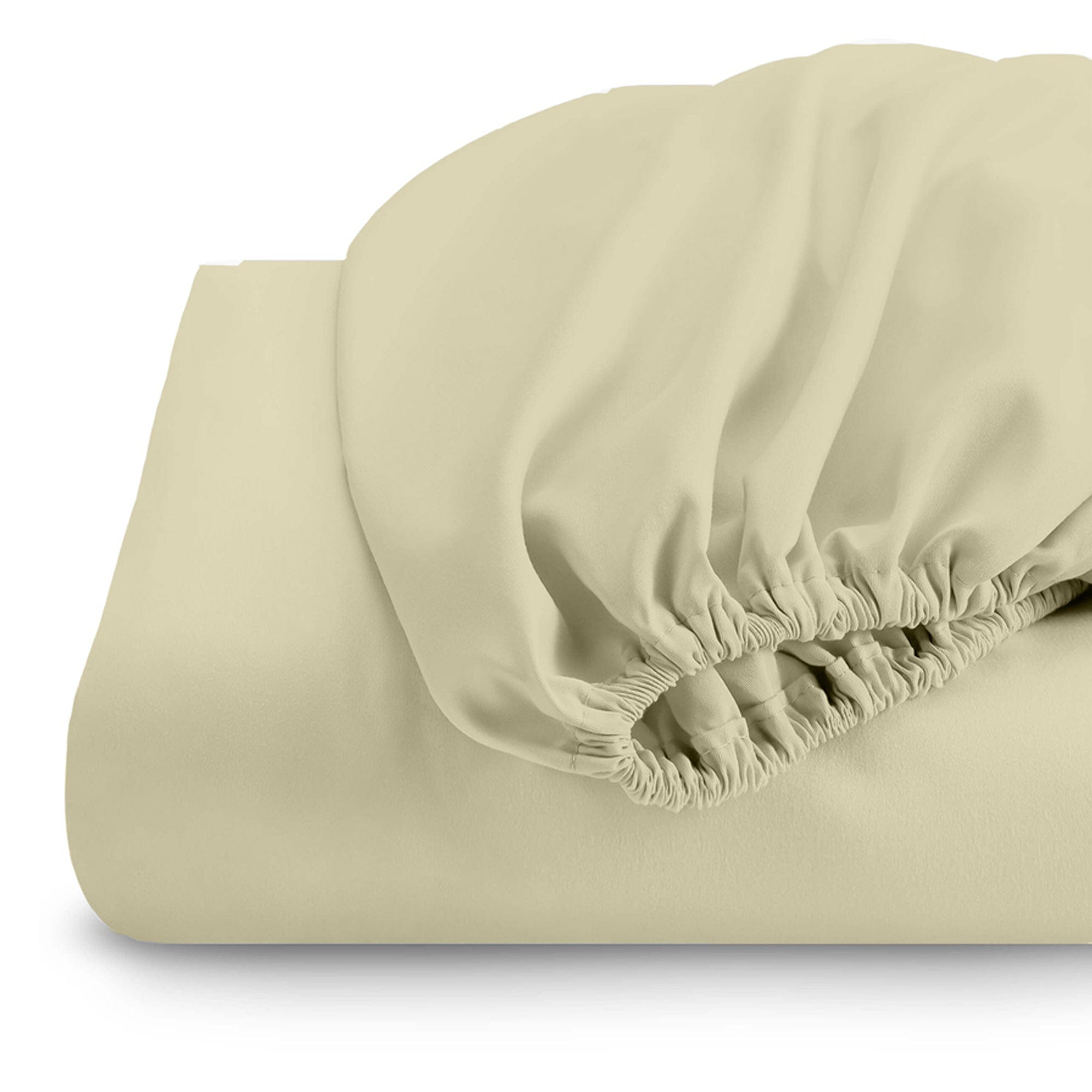 Cotton Home 1-piece Fitted Sheet Super Soft Dark Beige