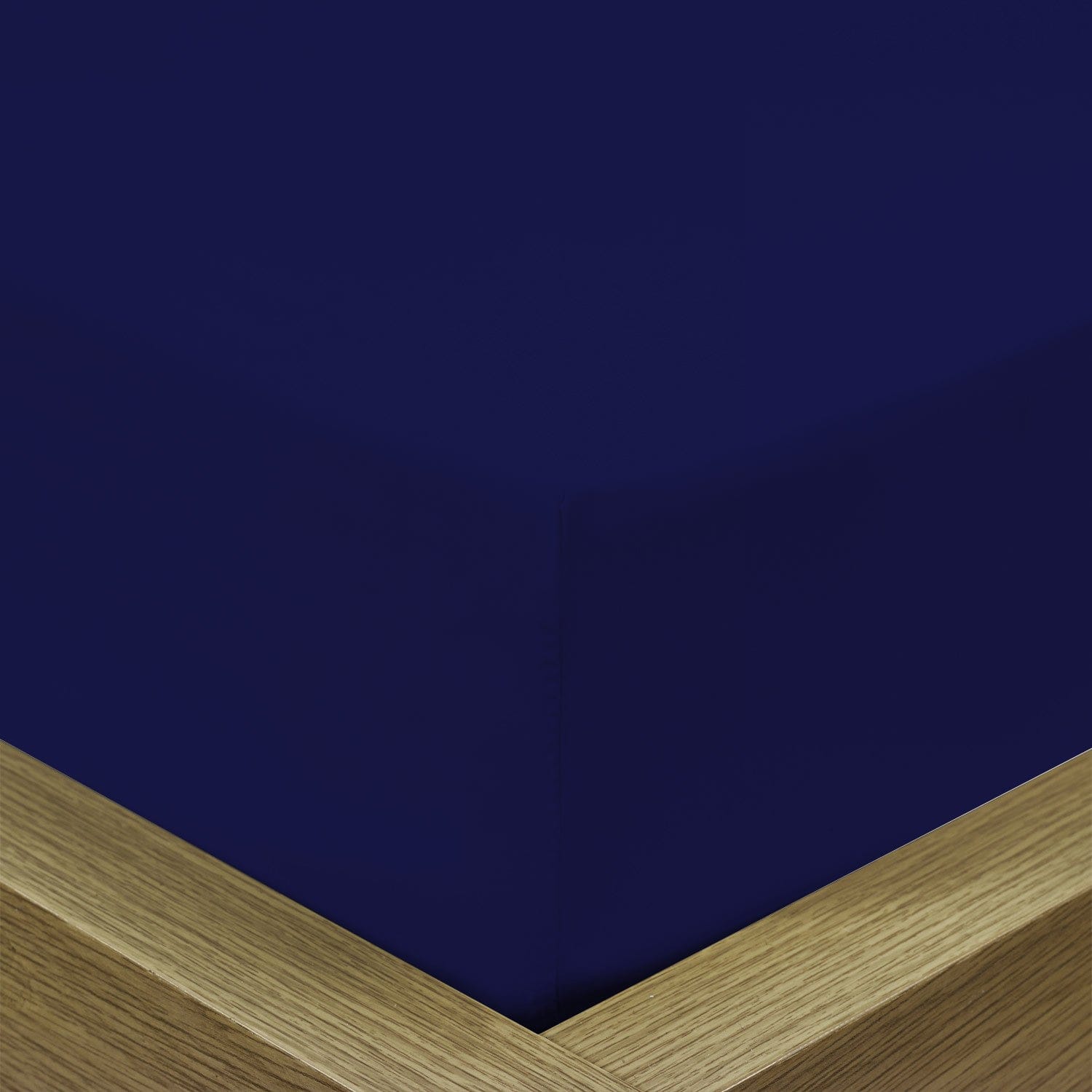 Cotton Home Fitted Sheet 1Pc Super Soft Navy Blue