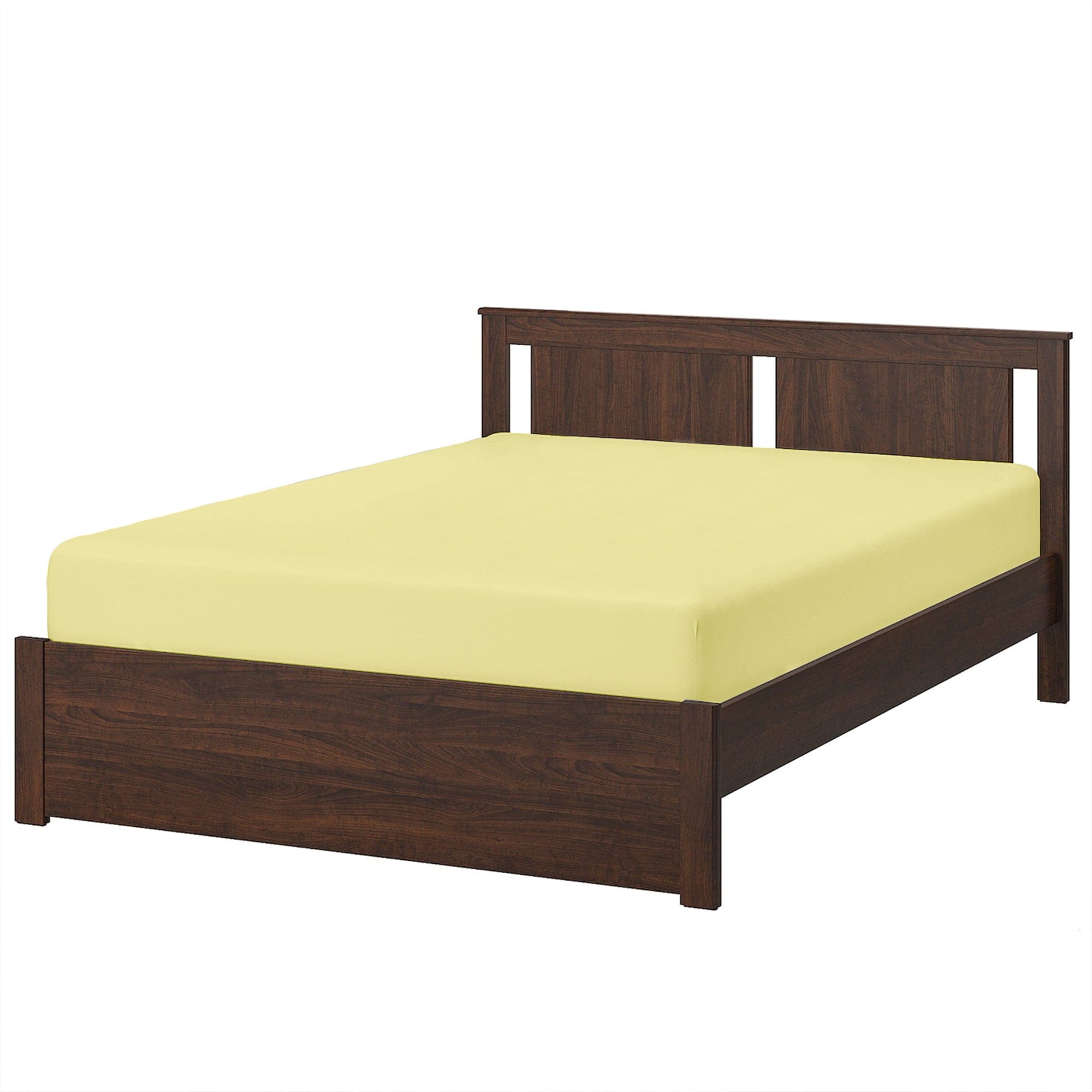 Cotton Home Fitted Sheet 1Pc Super Soft Yellow