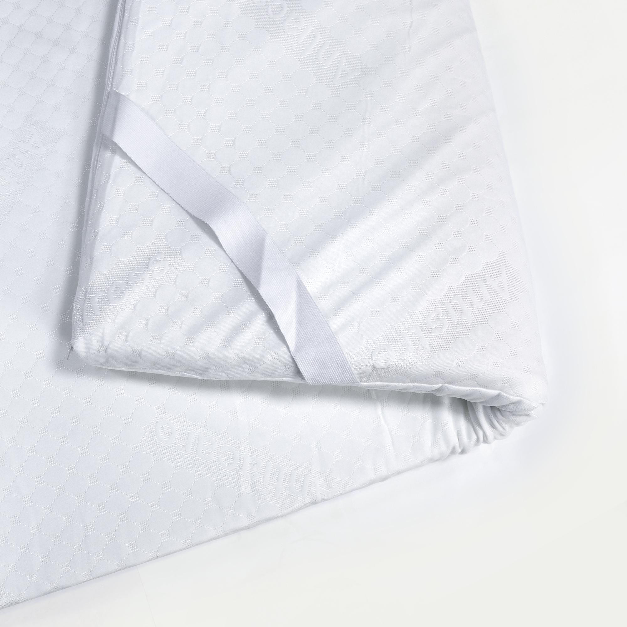 Cotton Home Mattress Topper Memory Foam White