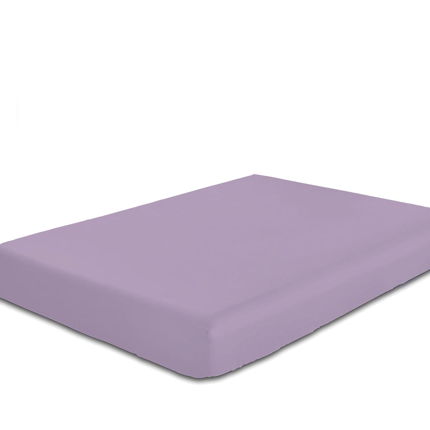 Cotton Home Fitted Sheet 1Pc Super Soft Dark Purple