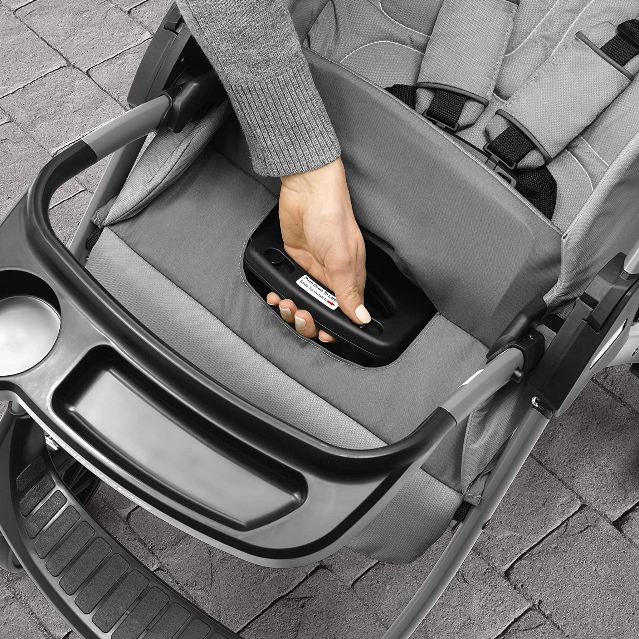 CHICCO MINI BRAVO PLUS TRAVEL SYSTEM SLATE