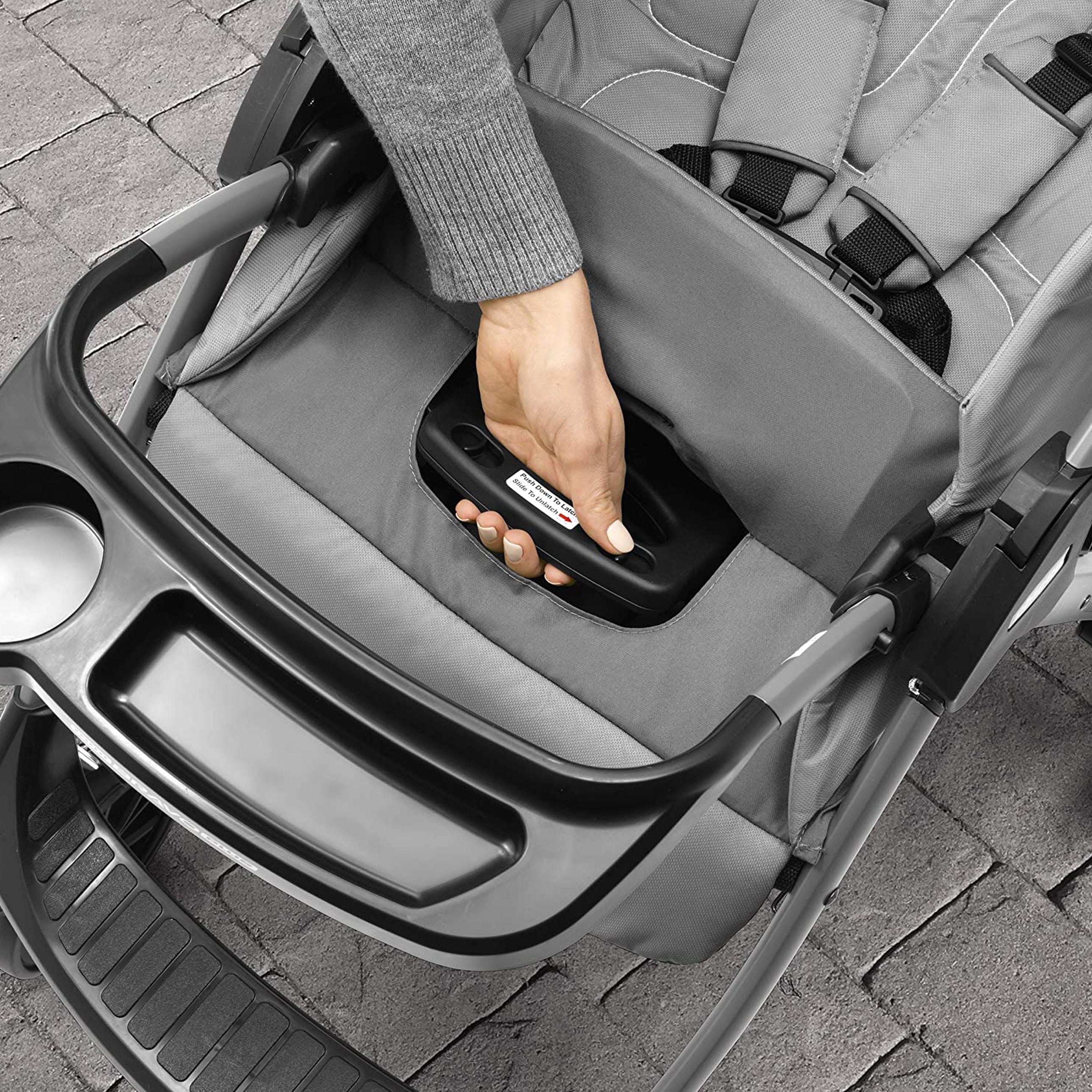 CHICCO MINI BRAVO PLUS TRAVEL SYSTEM SLATE