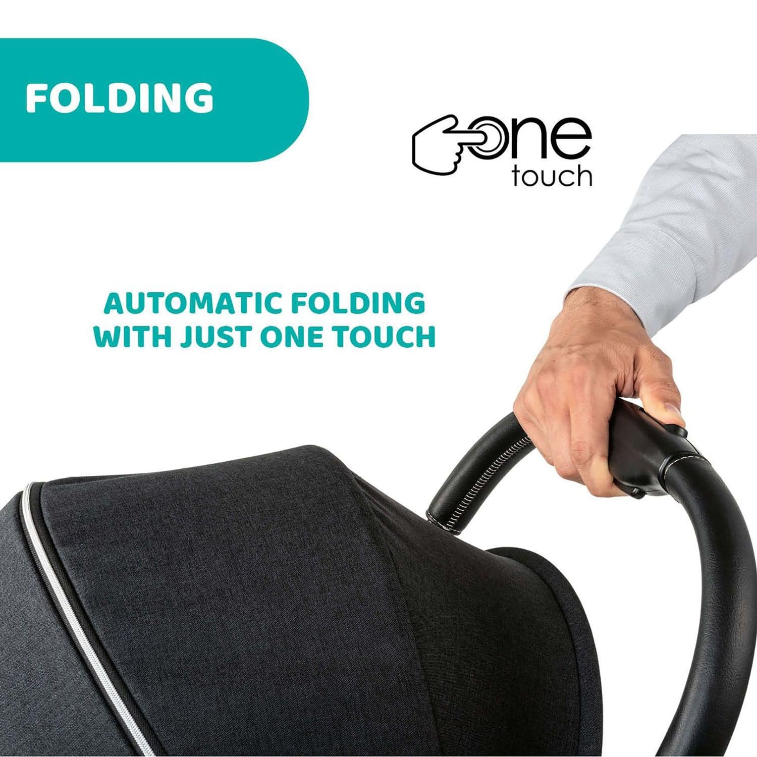 CHICCO GOODY PLUS STROLLER COOL GREY