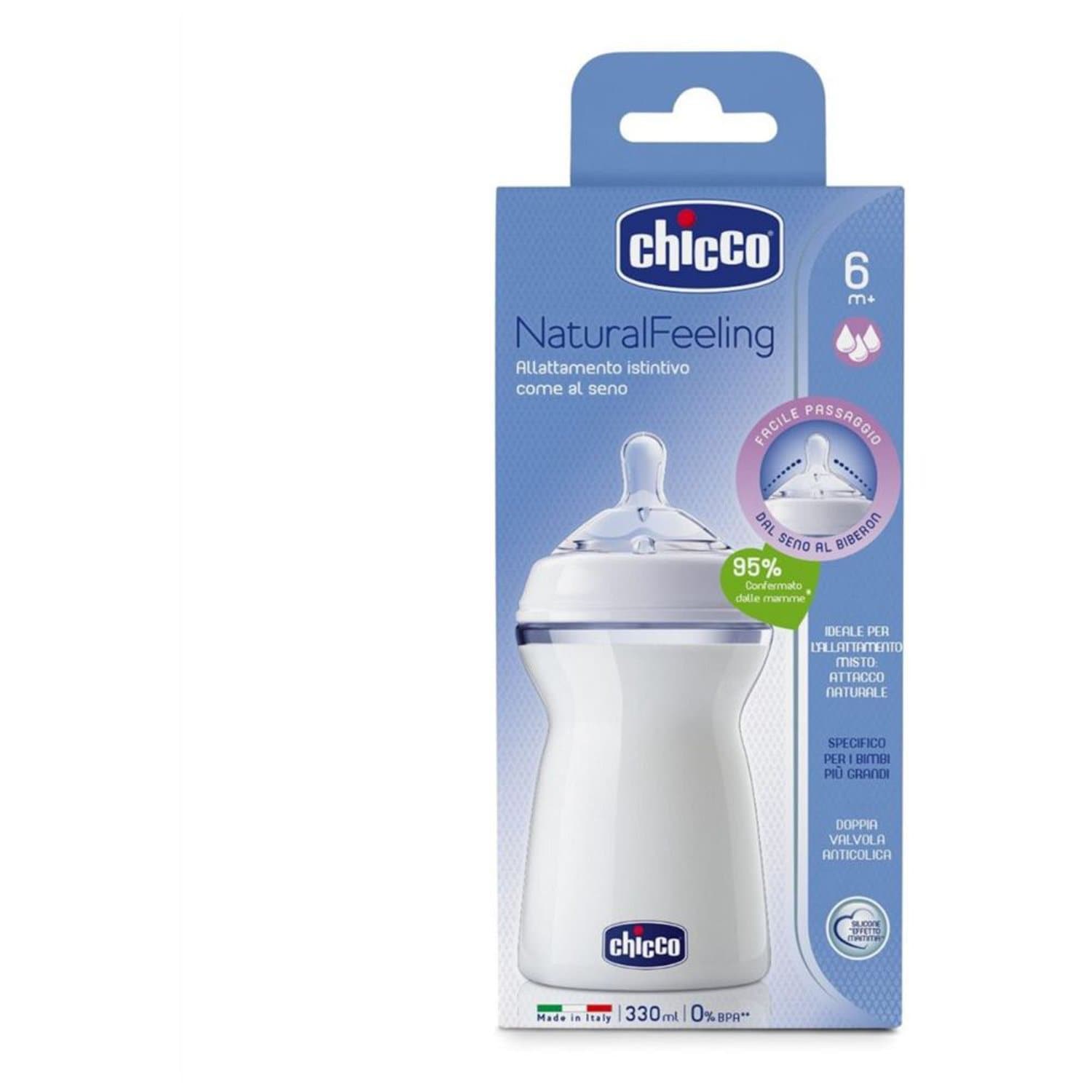 CHICCO NATURALFEELING 6M+ 330ML FAST FLOW