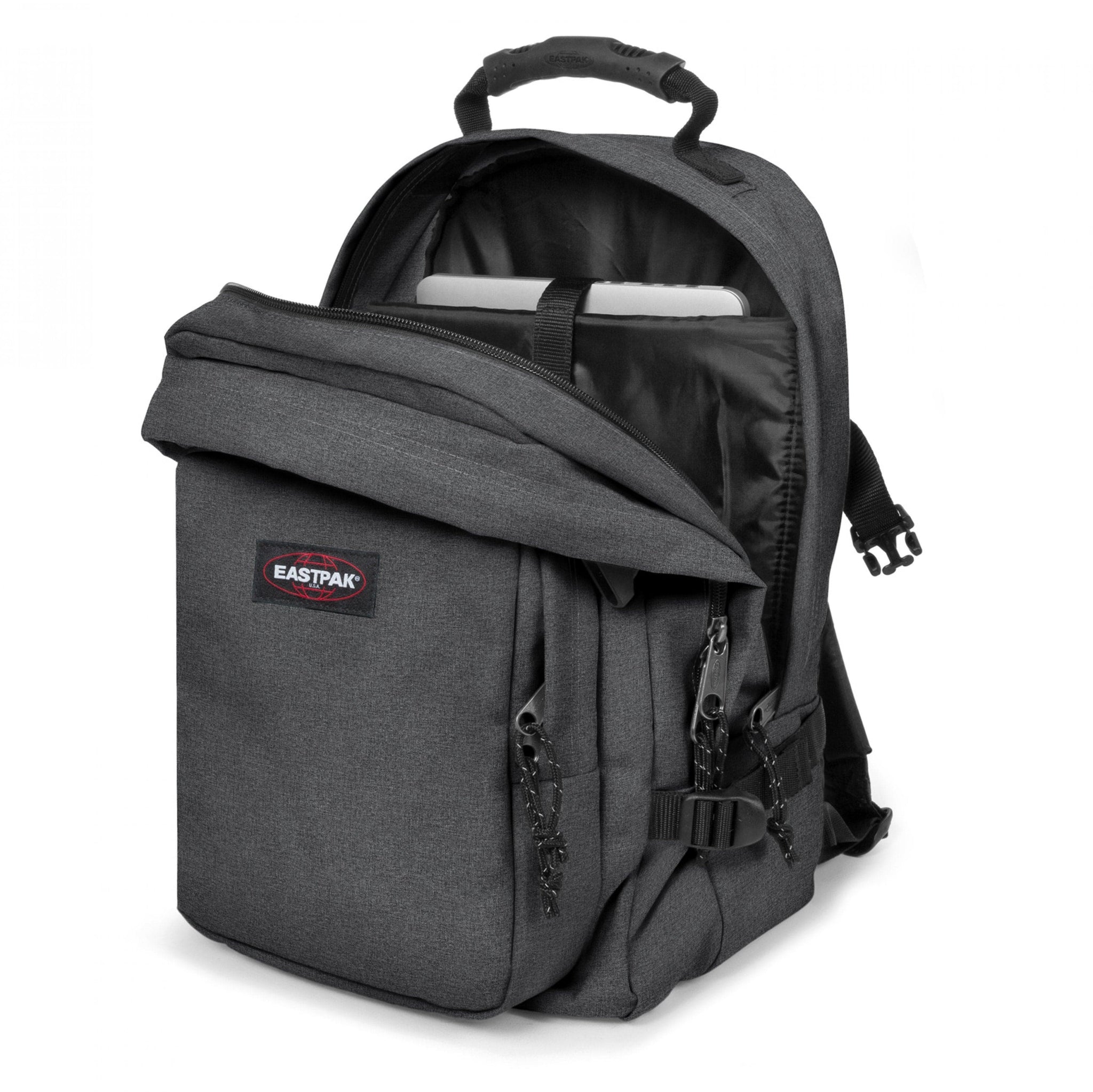 Eastpak Provider Black Denim Large Laptop Backpack