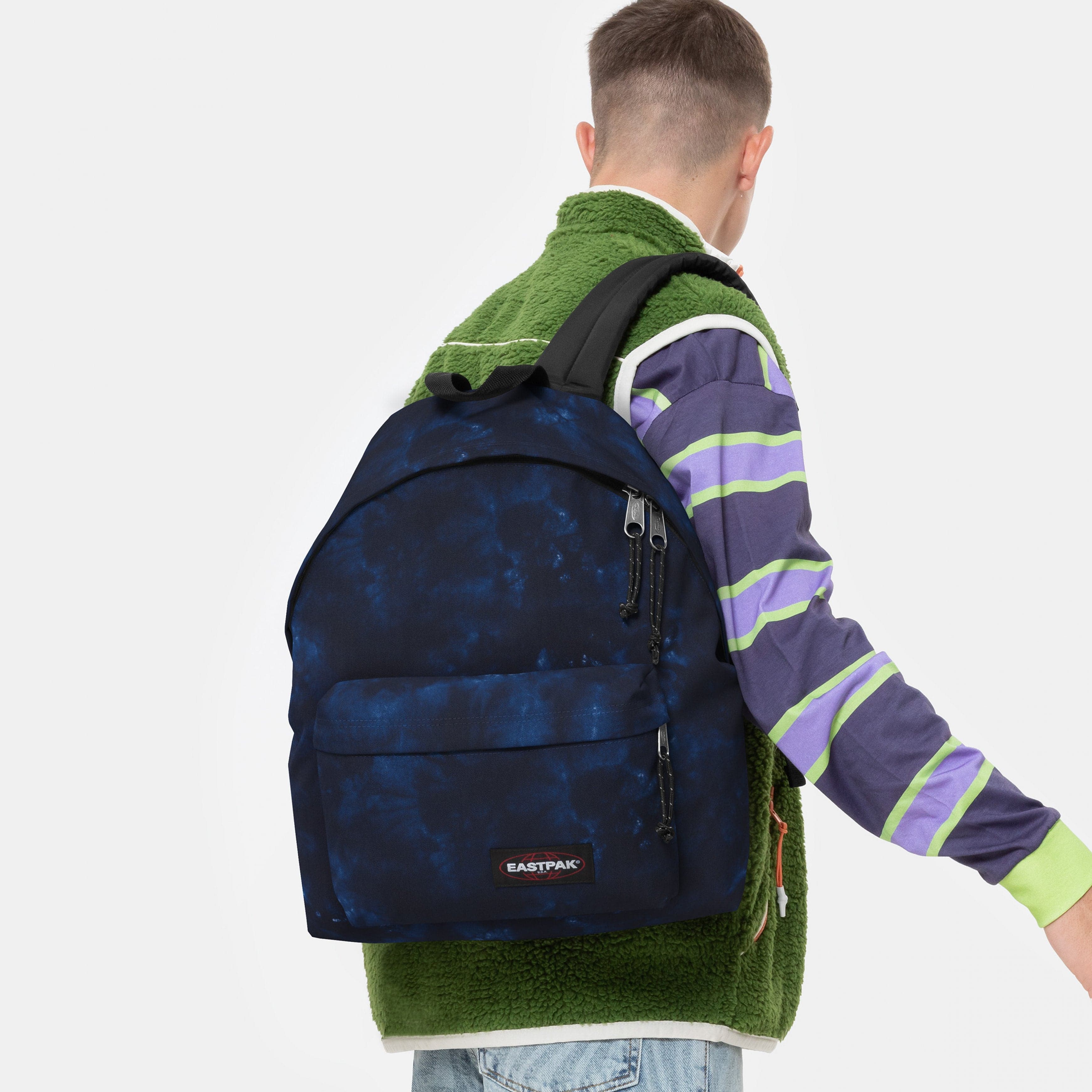 Eastpak Padded Pak'R Camo Dye Navy Medium Backpack