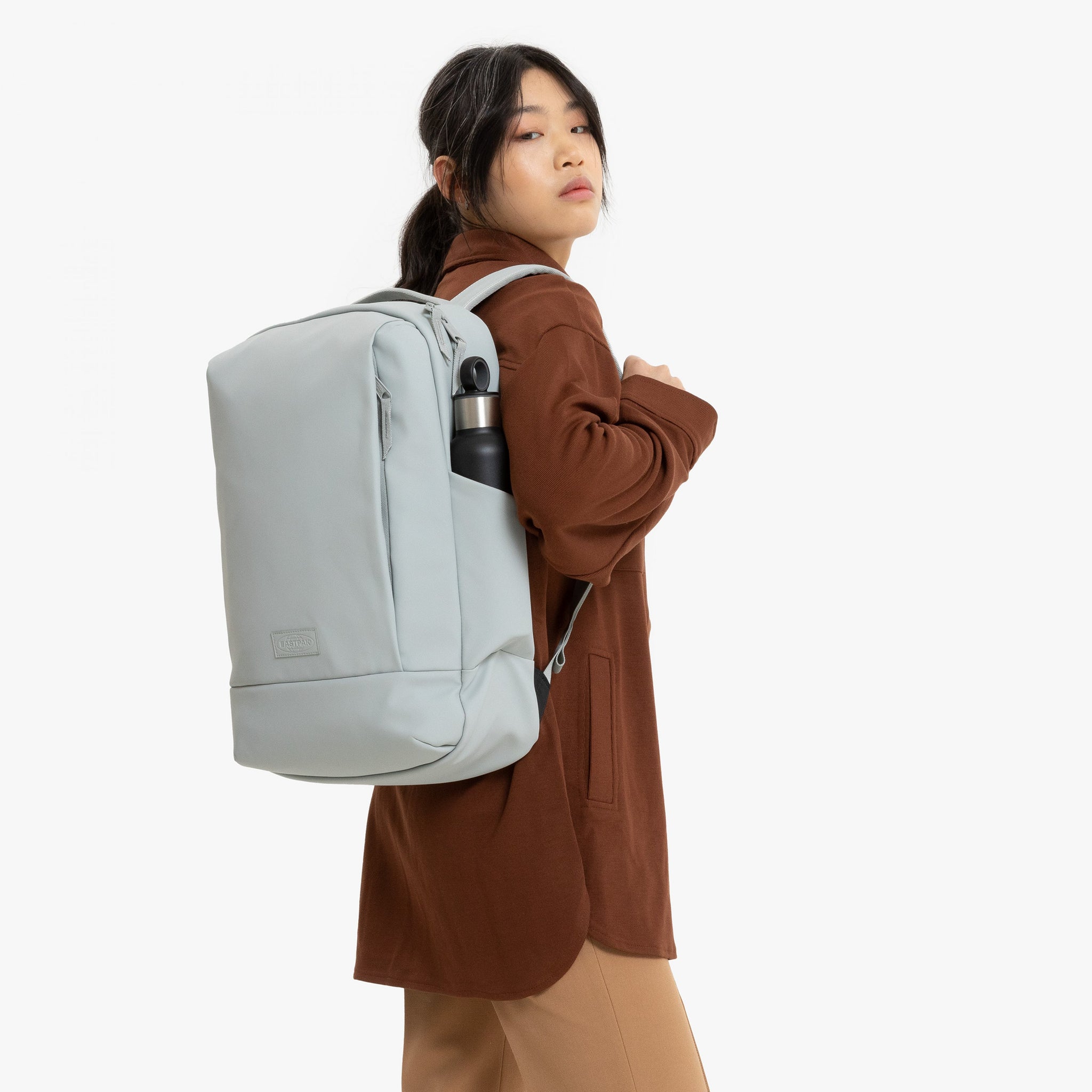 Eastpak Tecum F Cnnct F Matte Grey Medium Backpack