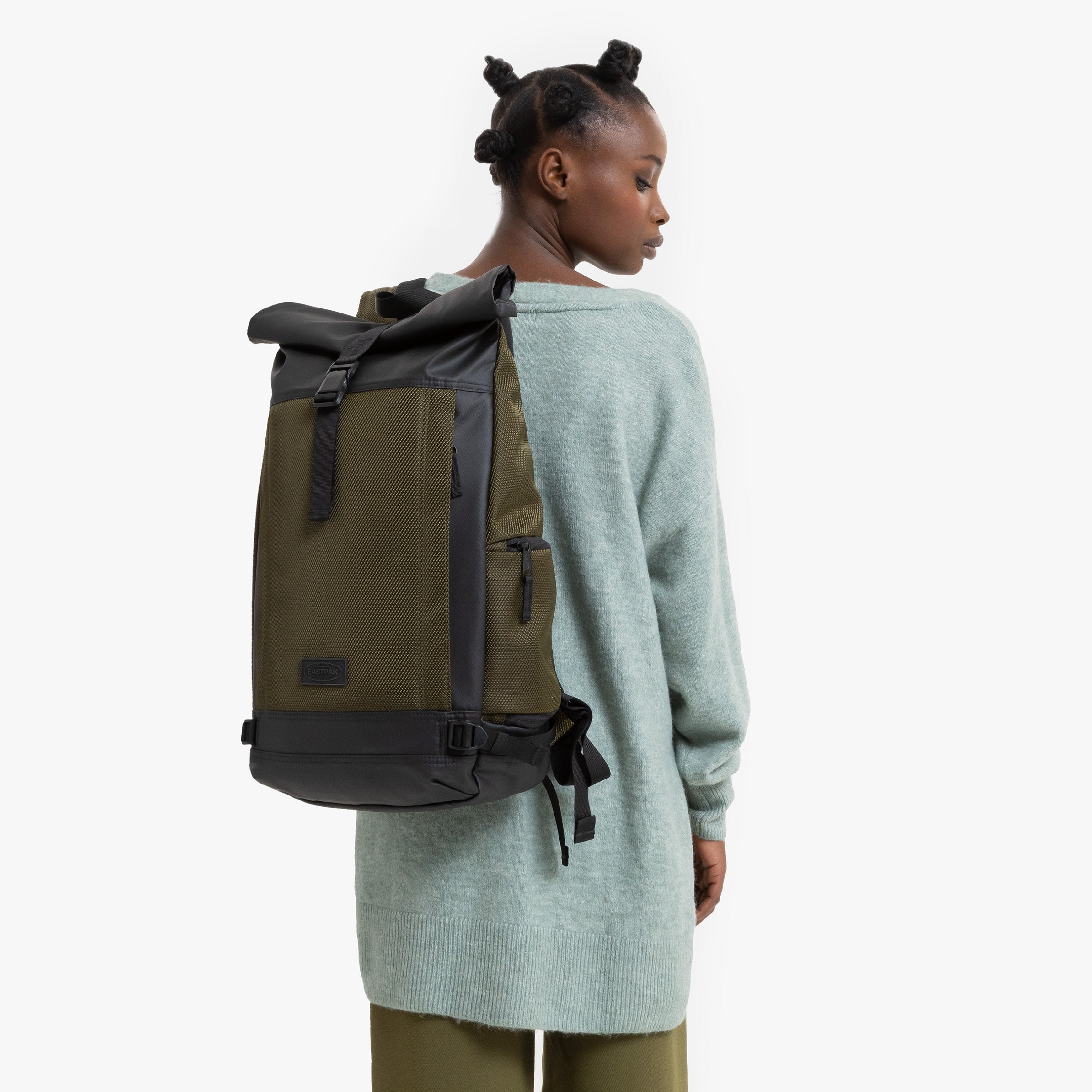 Eastpak Tecum Roll Cnnct Army Large Backpack EK0A5BFN5A11