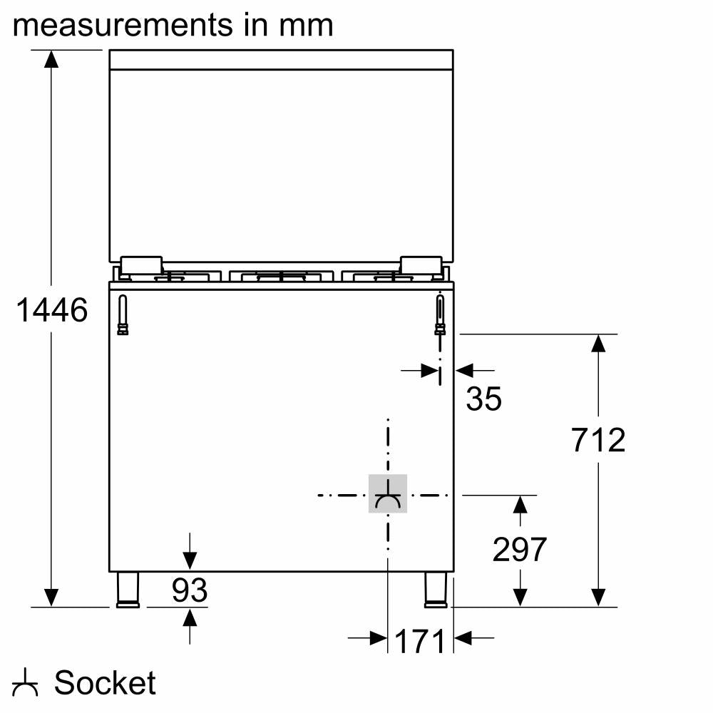 Bosch Freestanding Gas Cooker