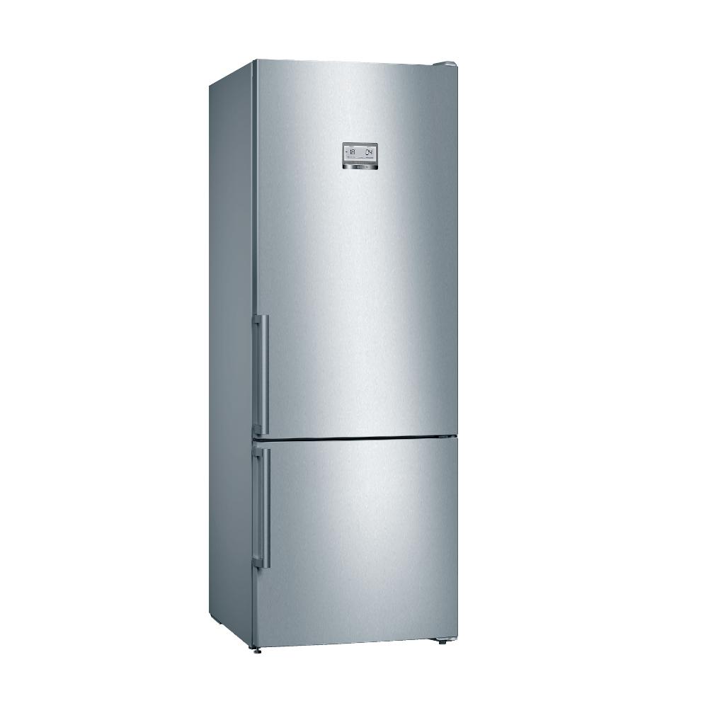 Bosch Series 6 - Free-Standing Fridge-Freezer With Freezer At Bottom, 193x70 cm, 559L,Stainless Steel, KGN56HI30M