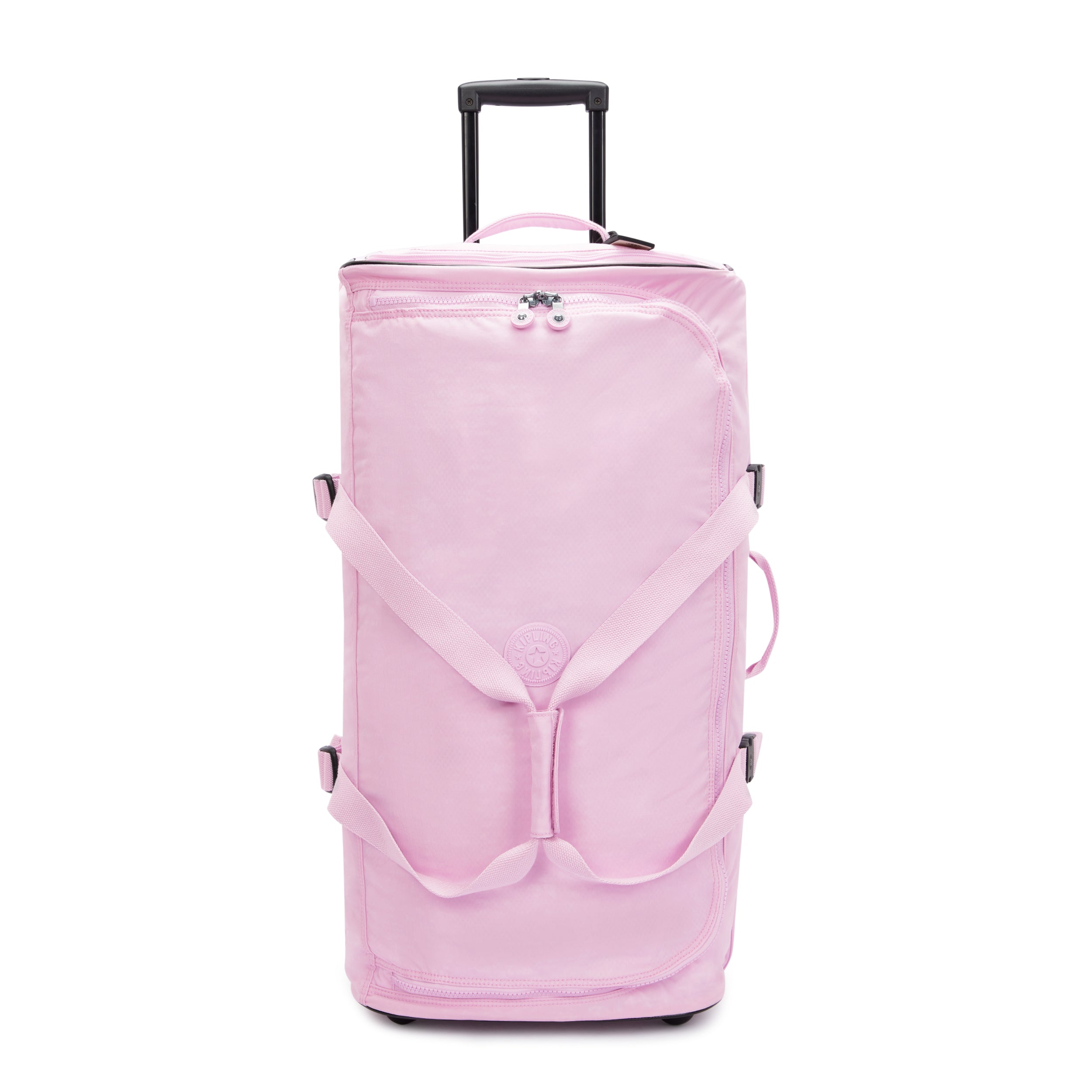 KIPLING-Teagan L-Large wheeled duffle-Blooming Pink-13117-R2C
