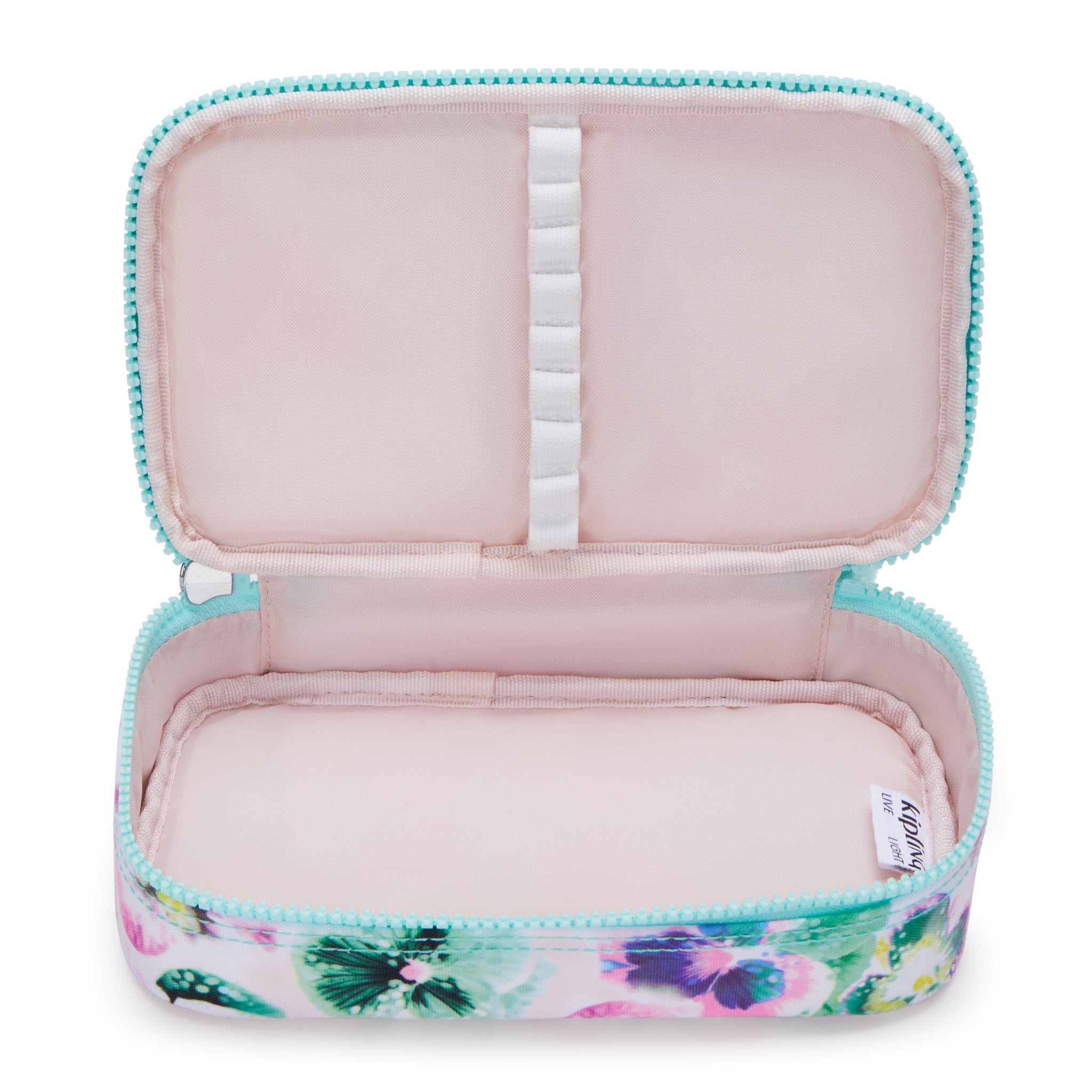Kipling 50 Pens Aqua Blossom Pen Case C2I3707-7EC