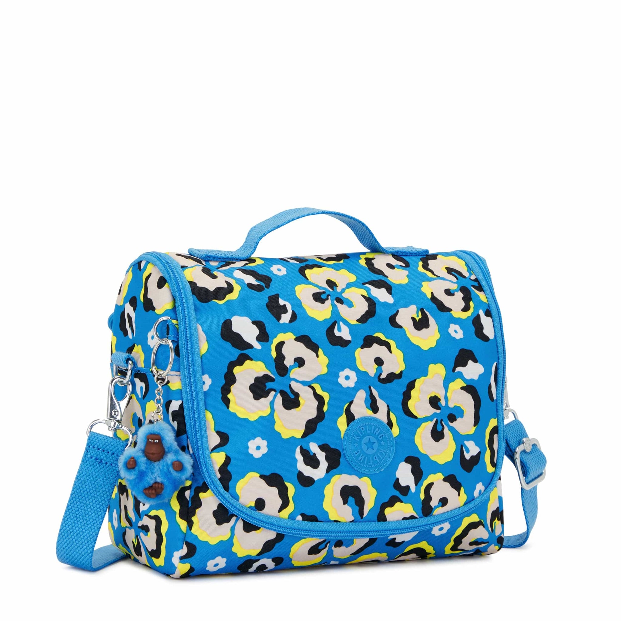 Kipling New Kichirou Leopard Floral Trolley Sleeve Lunch Bag C2I5749-P2A