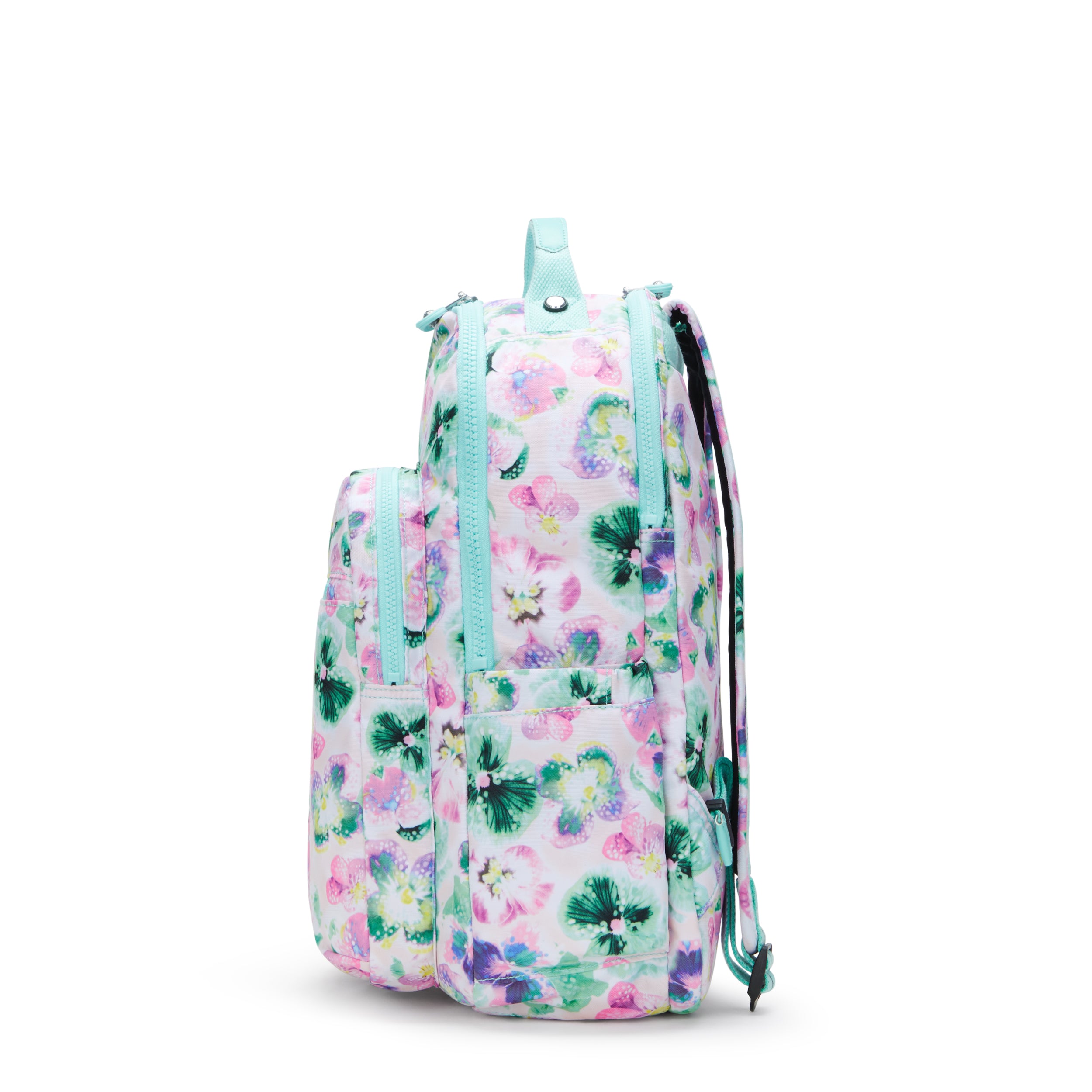 Kipling Seoul Lap Aqua Blossom Backpack C2I5816-7EC