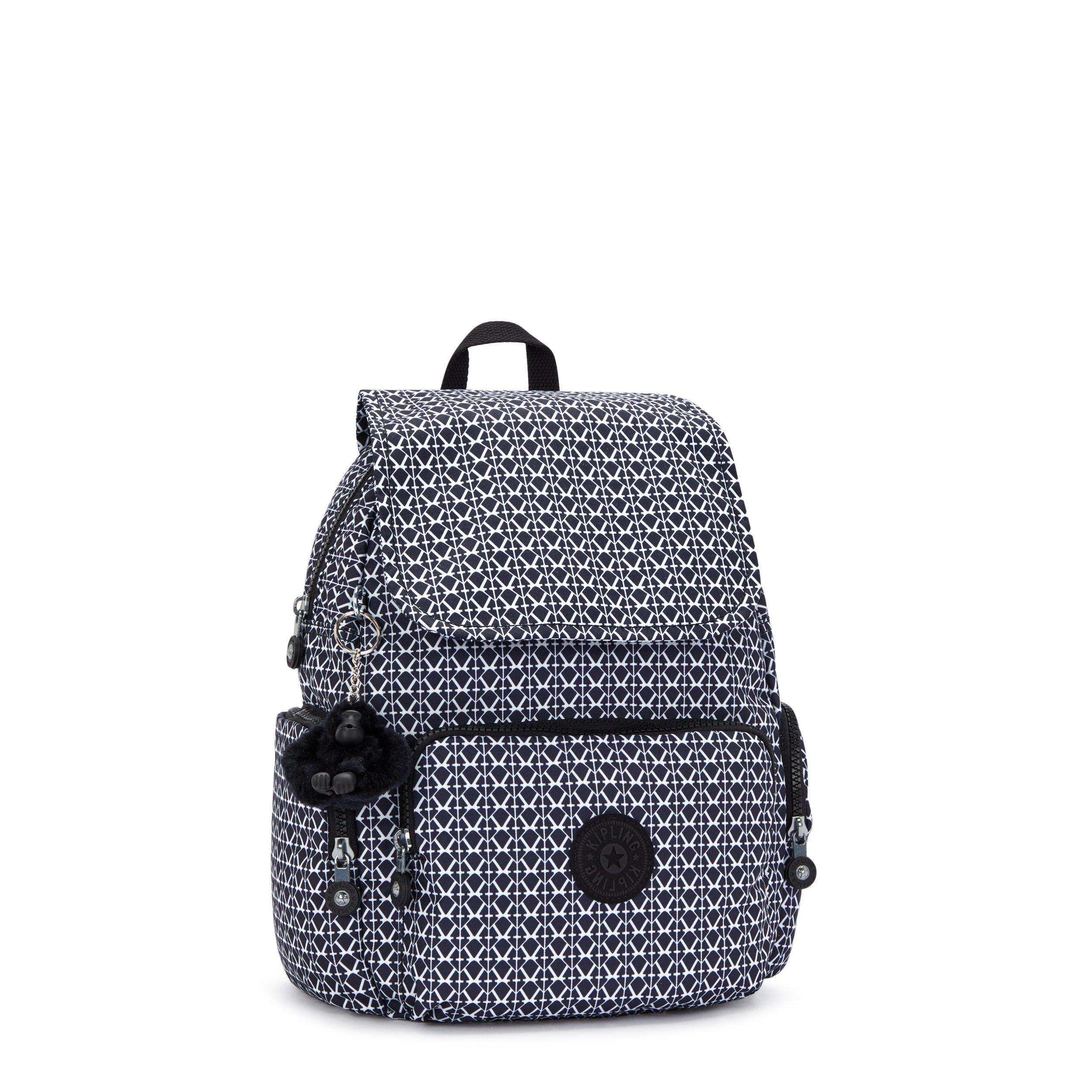 Kipling City Zip S Signature Print Backpack C2I6345-DD2