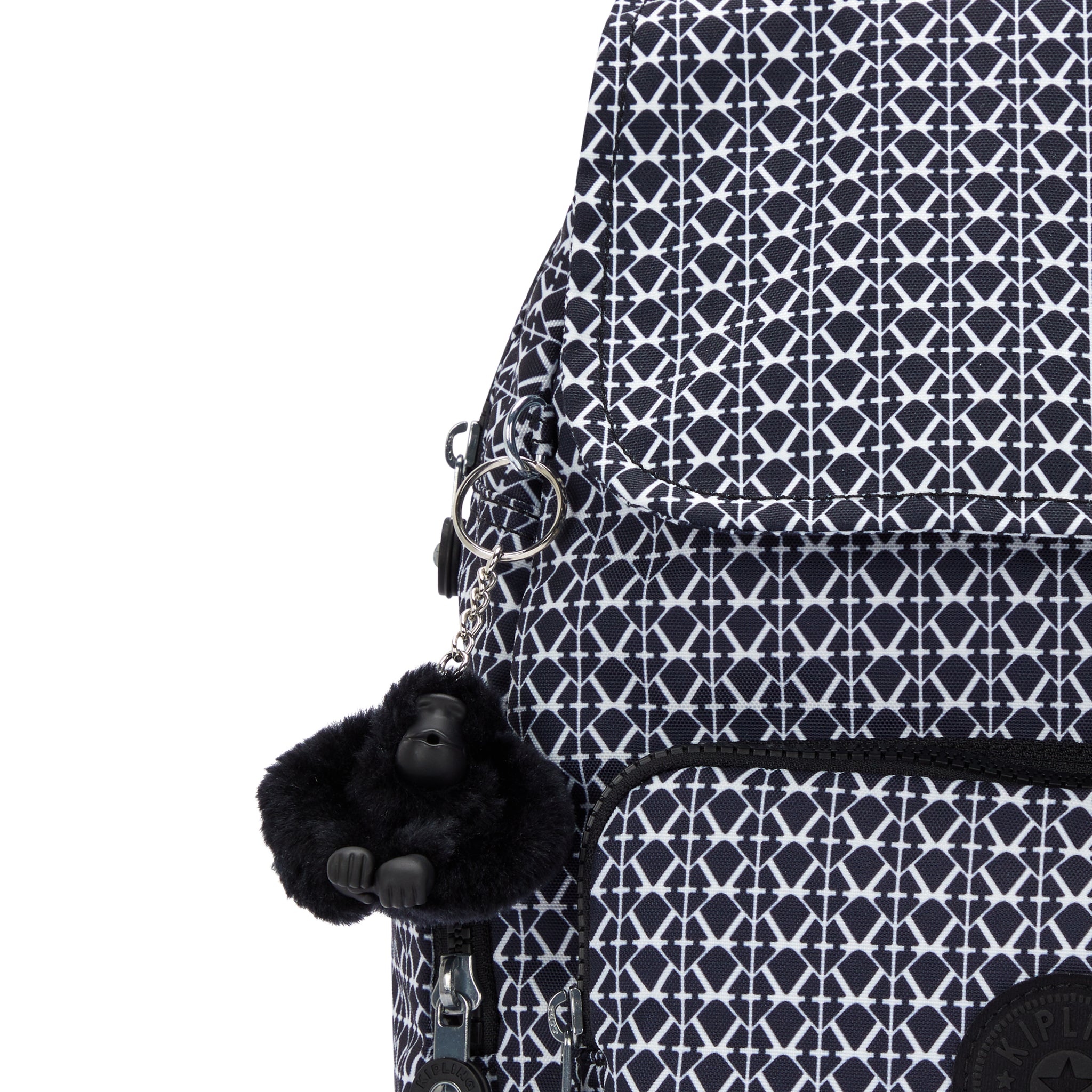 Kipling City Zip S Signature Print Backpack C2I6345-DD2