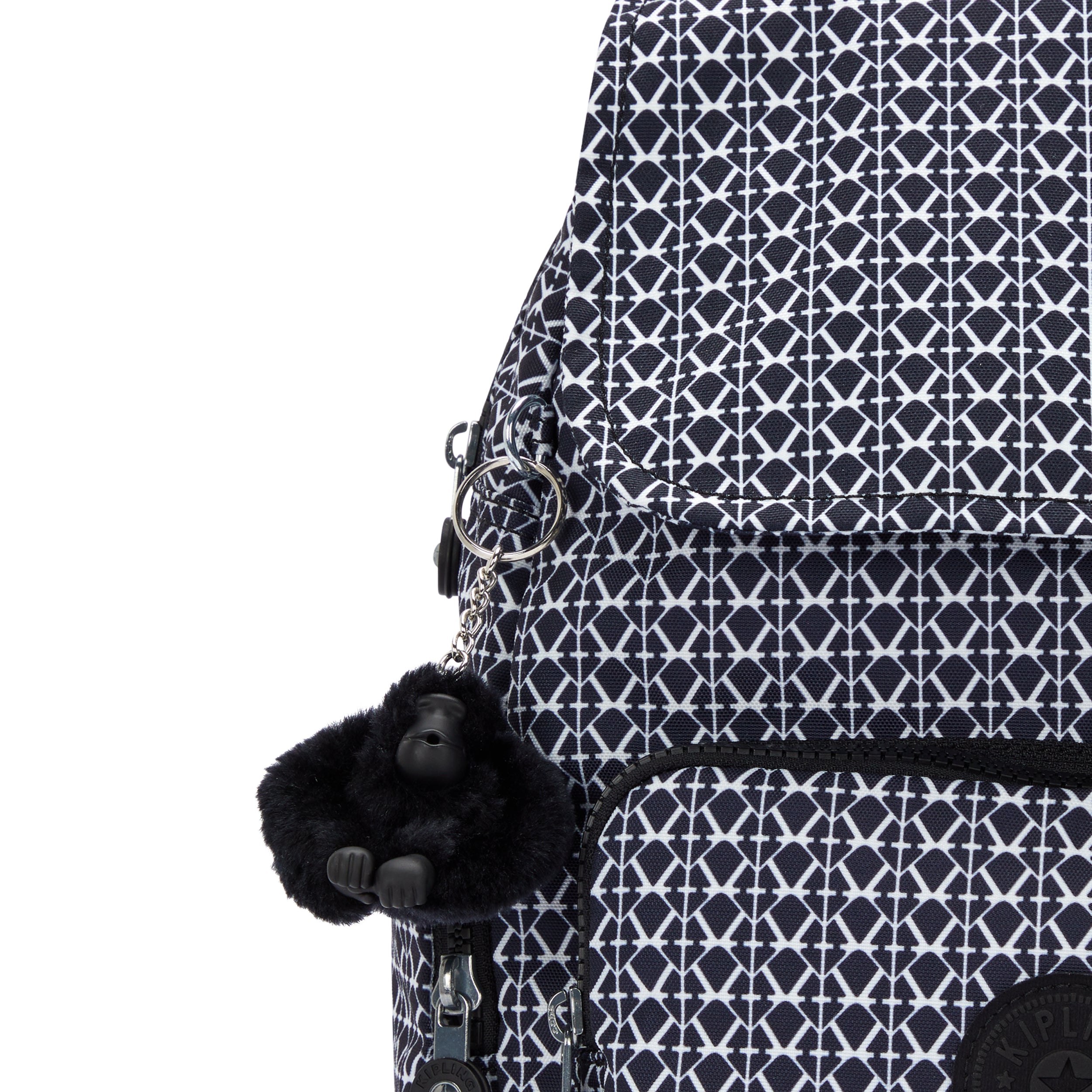 Kipling City Zip S Signature Print Backpack C2I6345-DD2