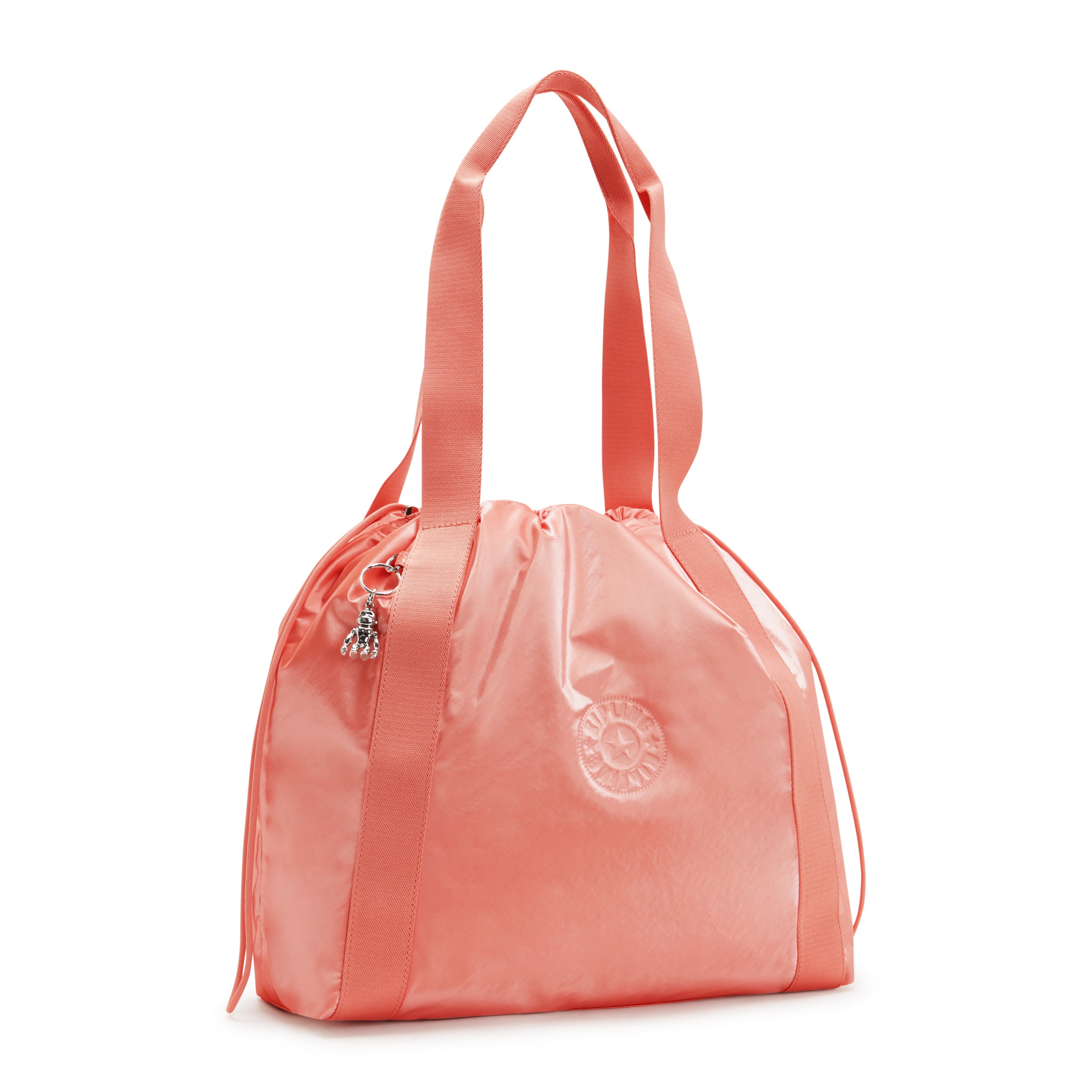 Kipling Elmar Peach Glam Drawstring Tote Bag C2I7270-S7W