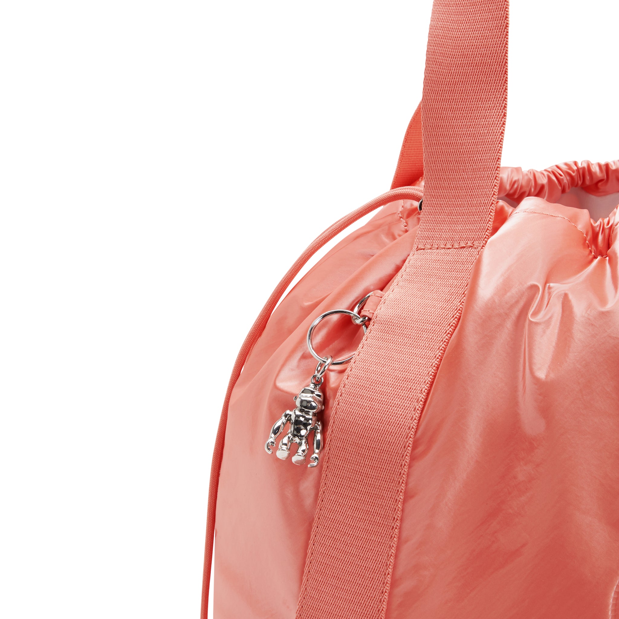 Kipling Elmar Peach Glam Drawstring Tote Bag C2I7270-S7W