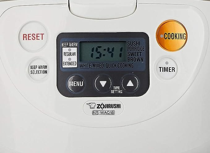 Electronic Rice Cooker And Warmer 1.8 Litre Cool White