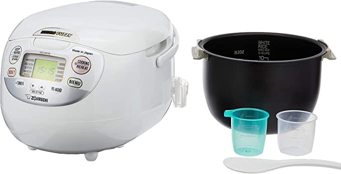 Zojirushi 1.8L - Premium White Electronic Rice Cooker/ Warmer